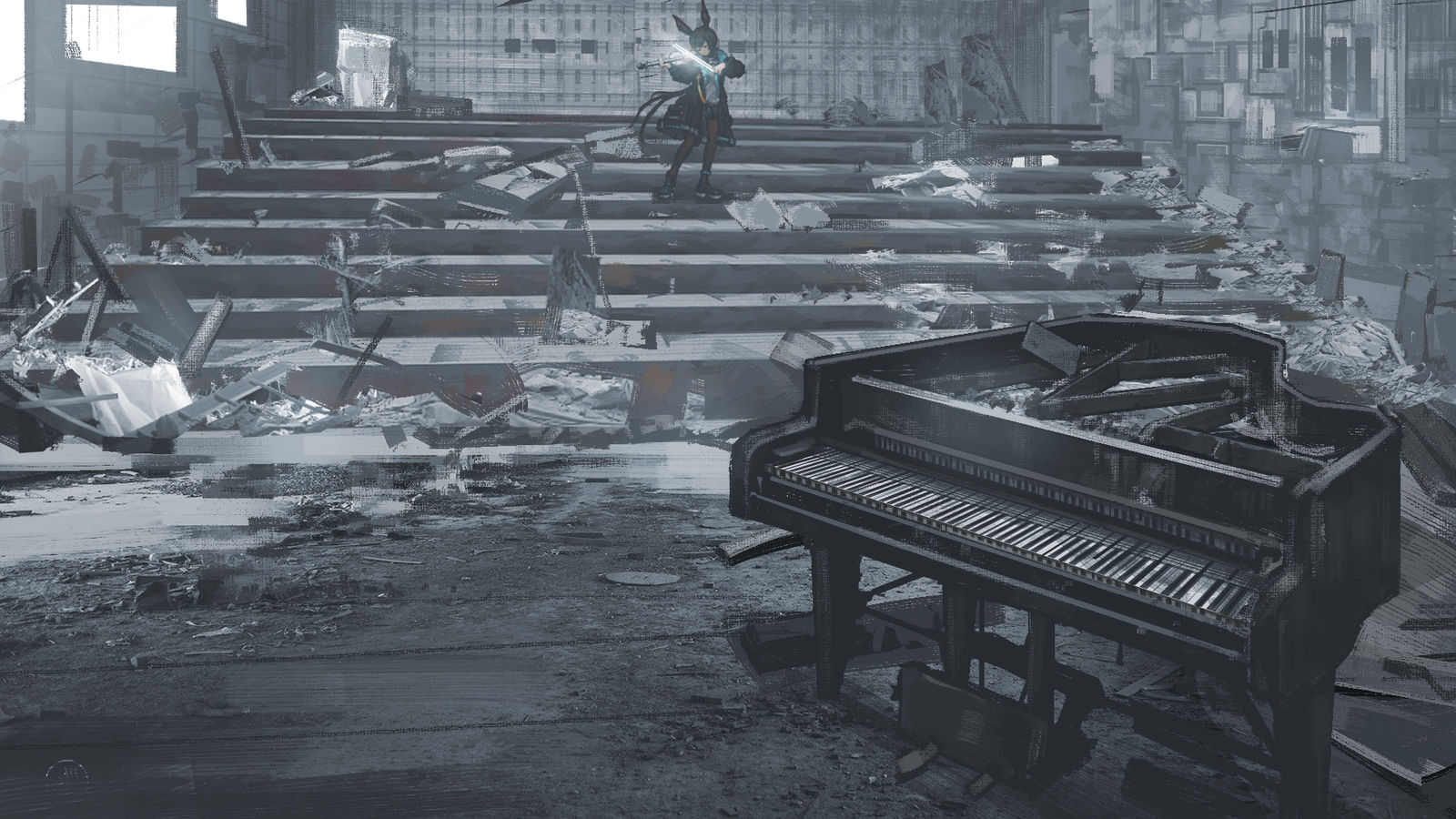 阿米娅插画图片壁纸