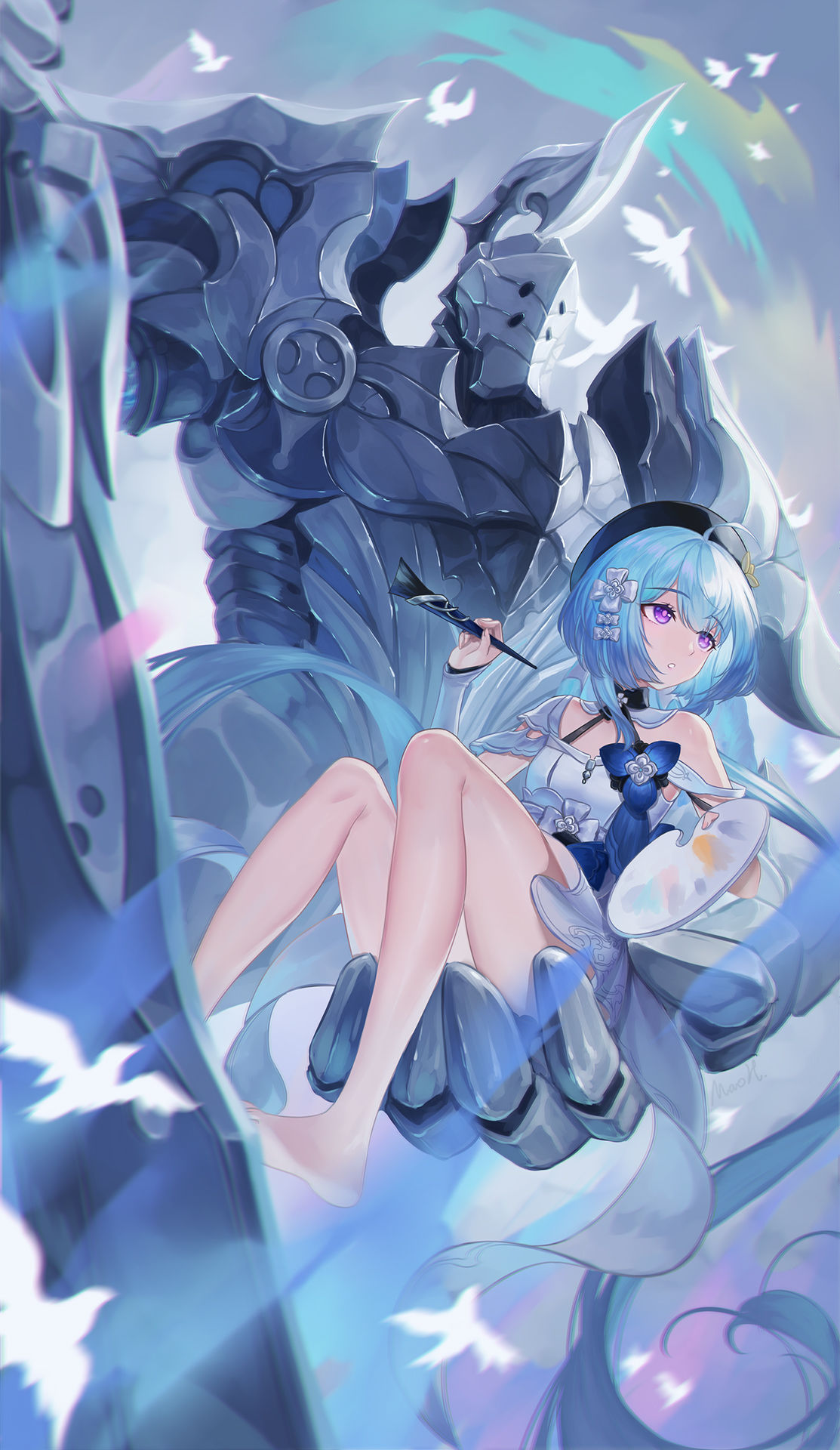 骑士先生，我们走吧插画图片壁纸