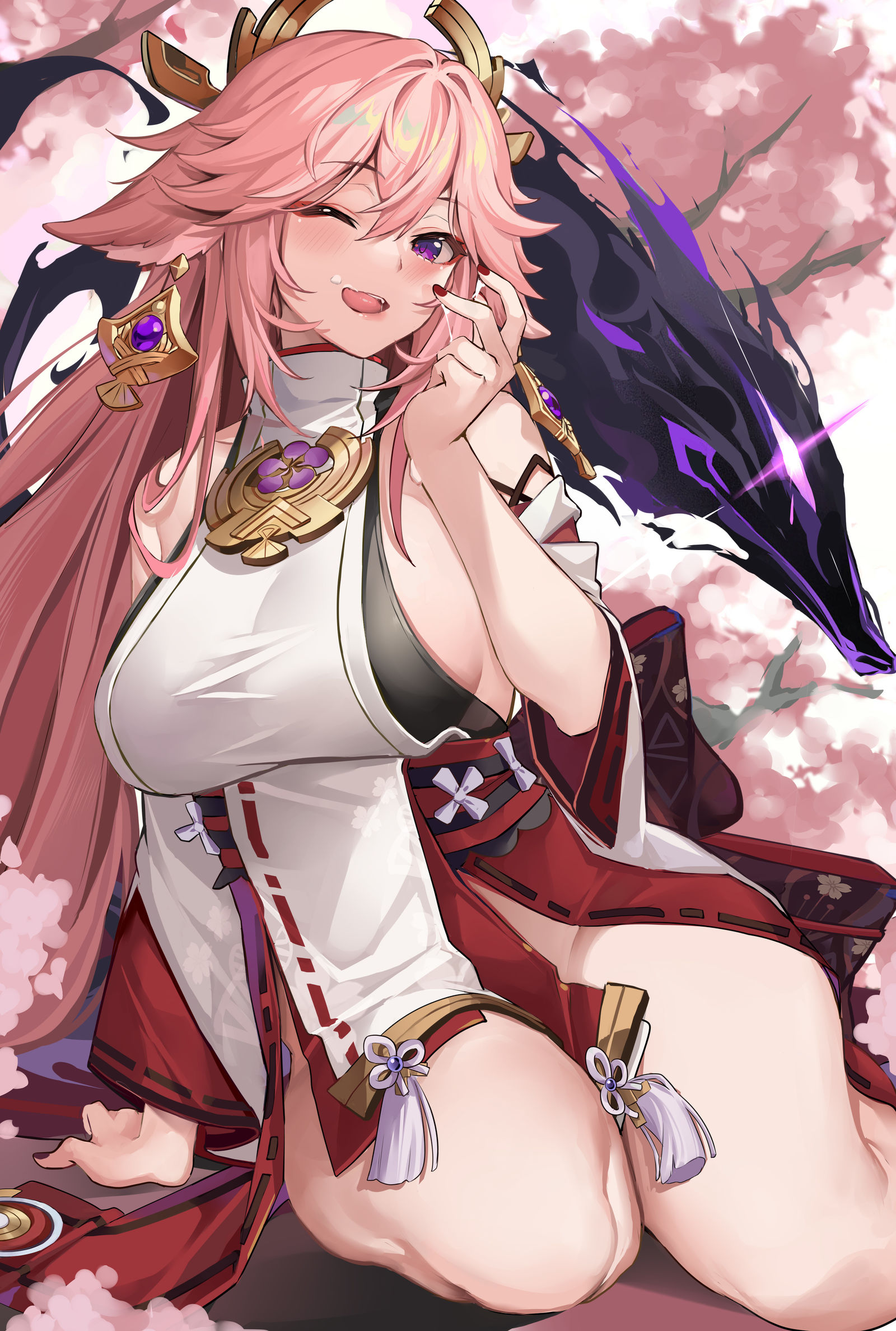 八重神子 插画图片壁纸