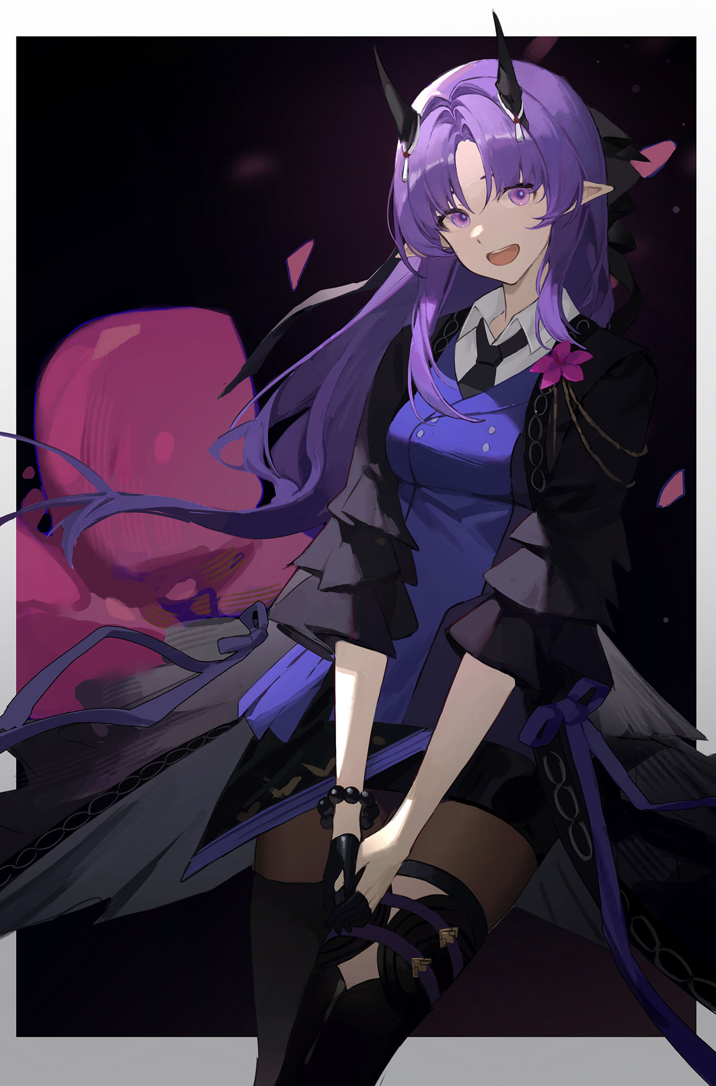 濯尘芙蓉-明日方舟绘画