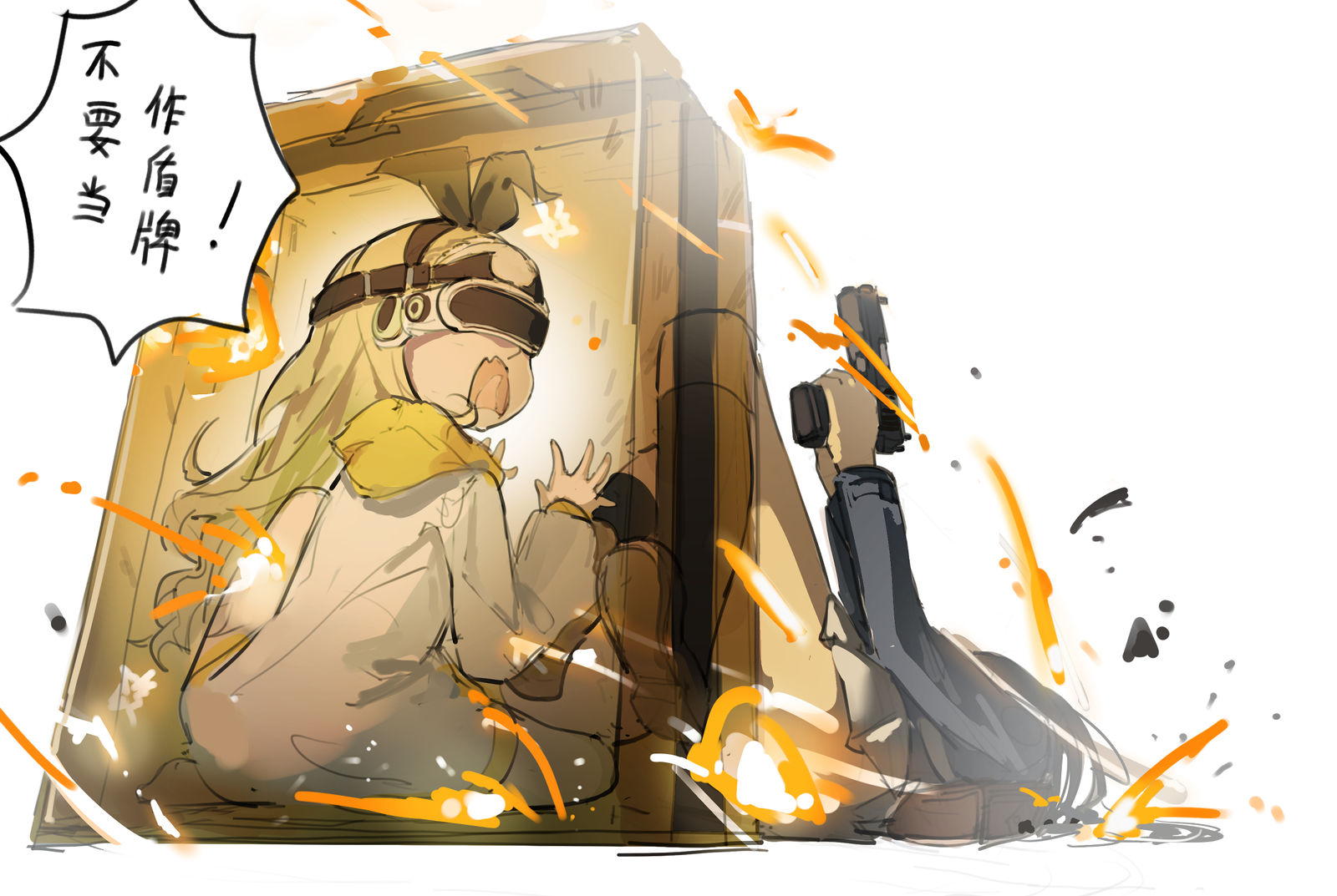 战况激烈（插画图片壁纸