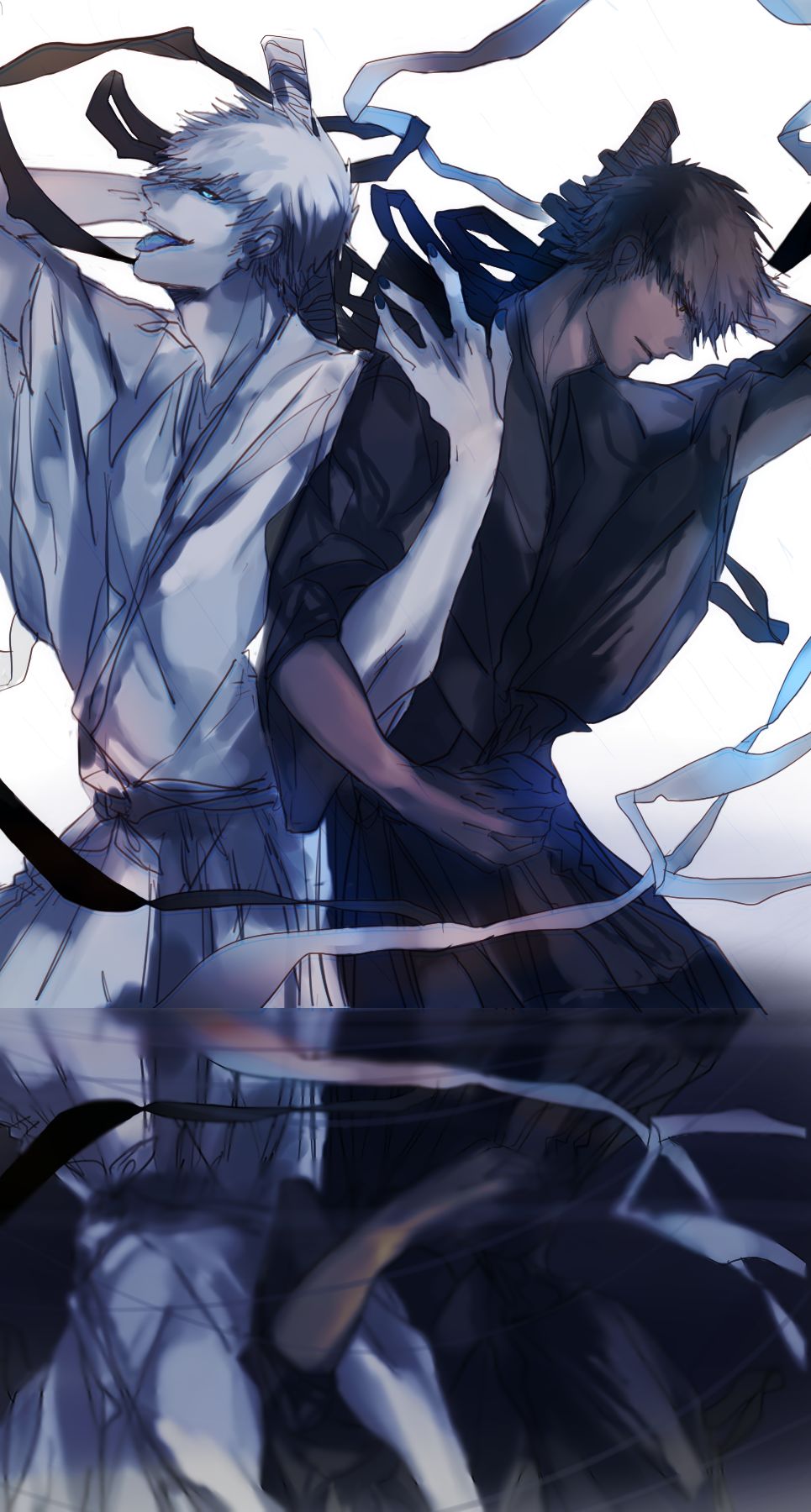 白黒插画图片壁纸