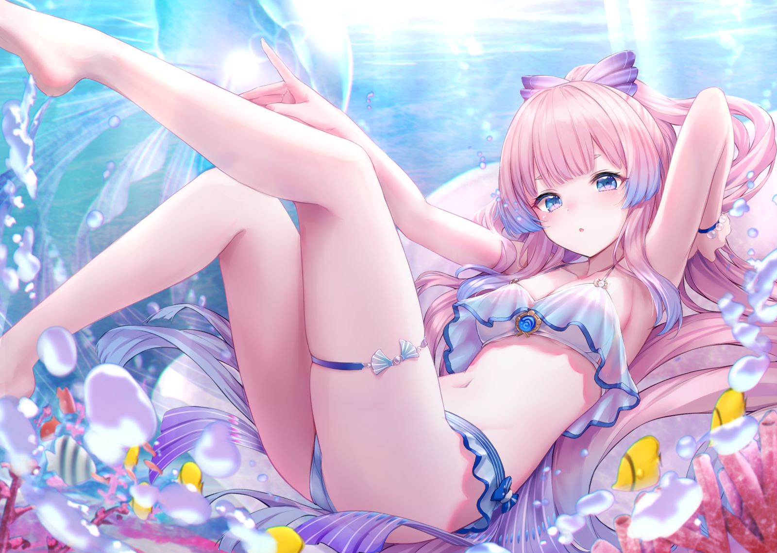  心海 Summer Vacation 插画图片壁纸