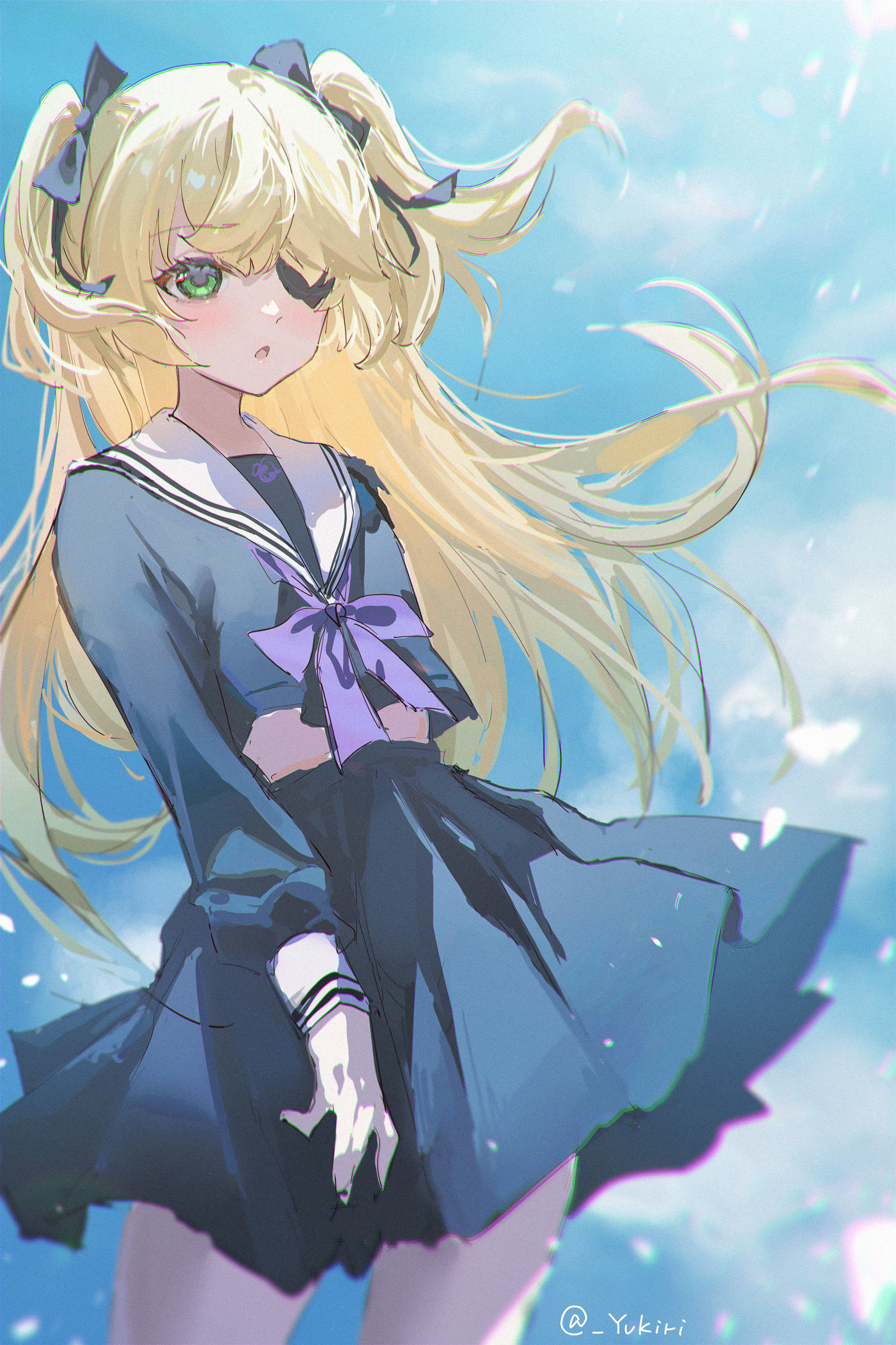 11日目、JK菲谢尔插画图片壁纸