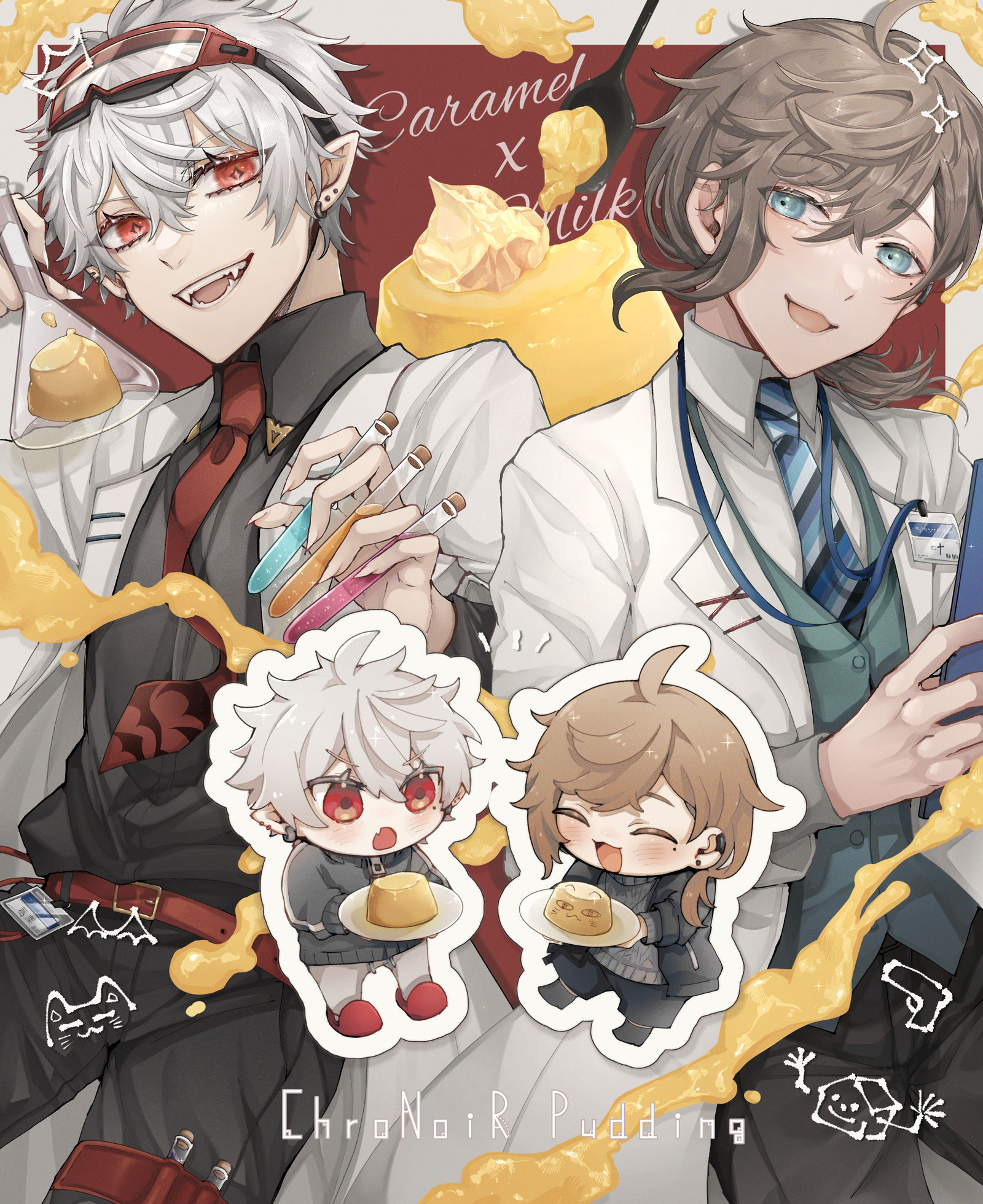   ChroNoiR pudding!!插画图片壁纸