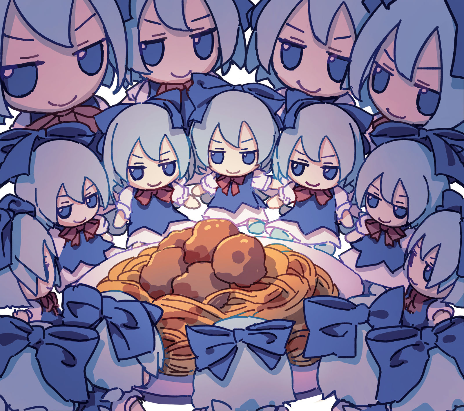 晩餐会插画图片壁纸