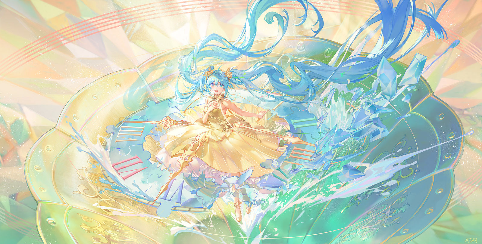 Miku 15th插画图片壁纸