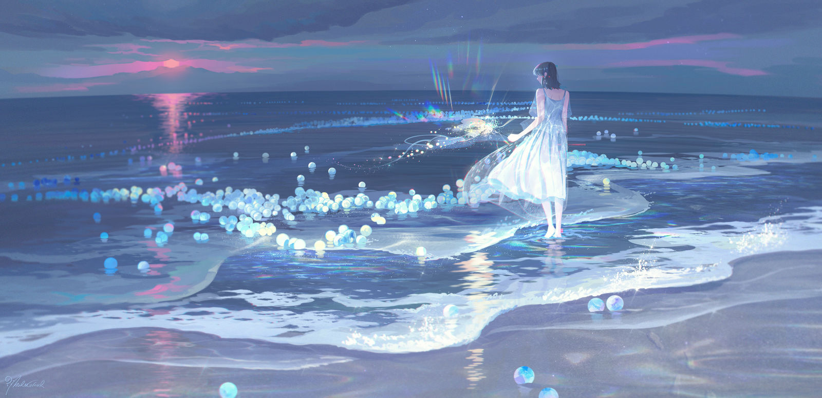 星海横流-风景插画