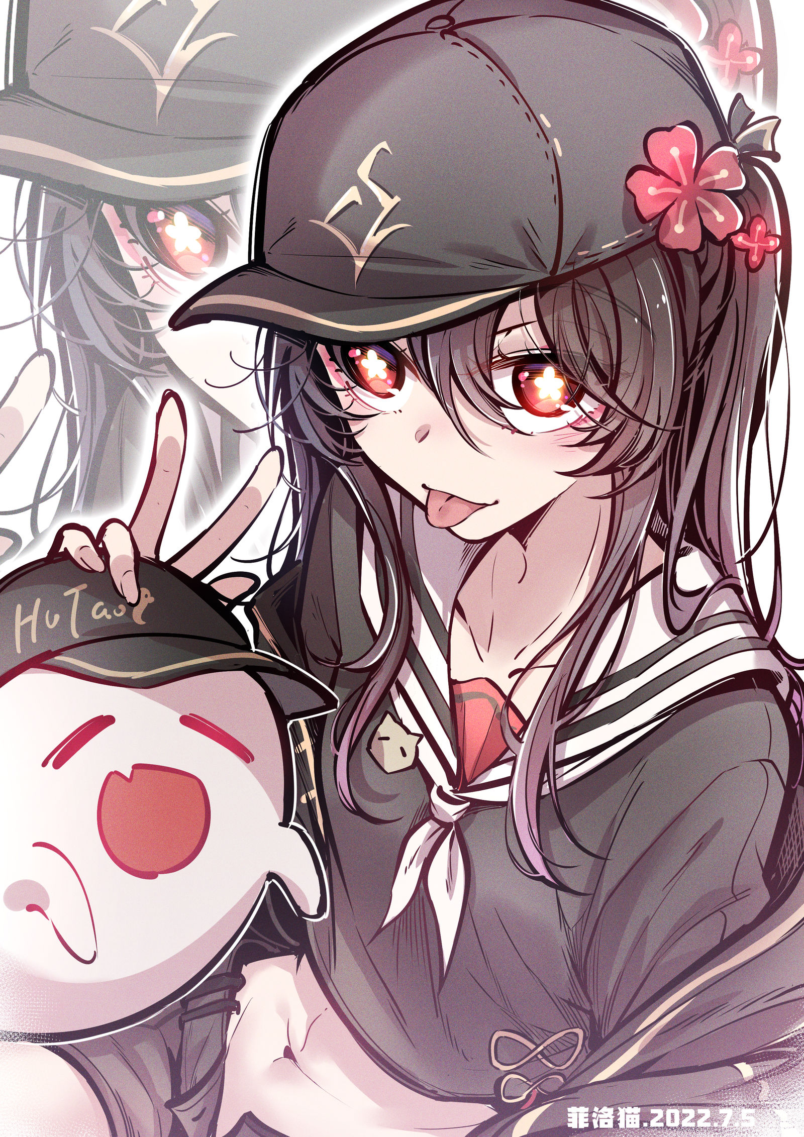 胡桃~插画图片壁纸