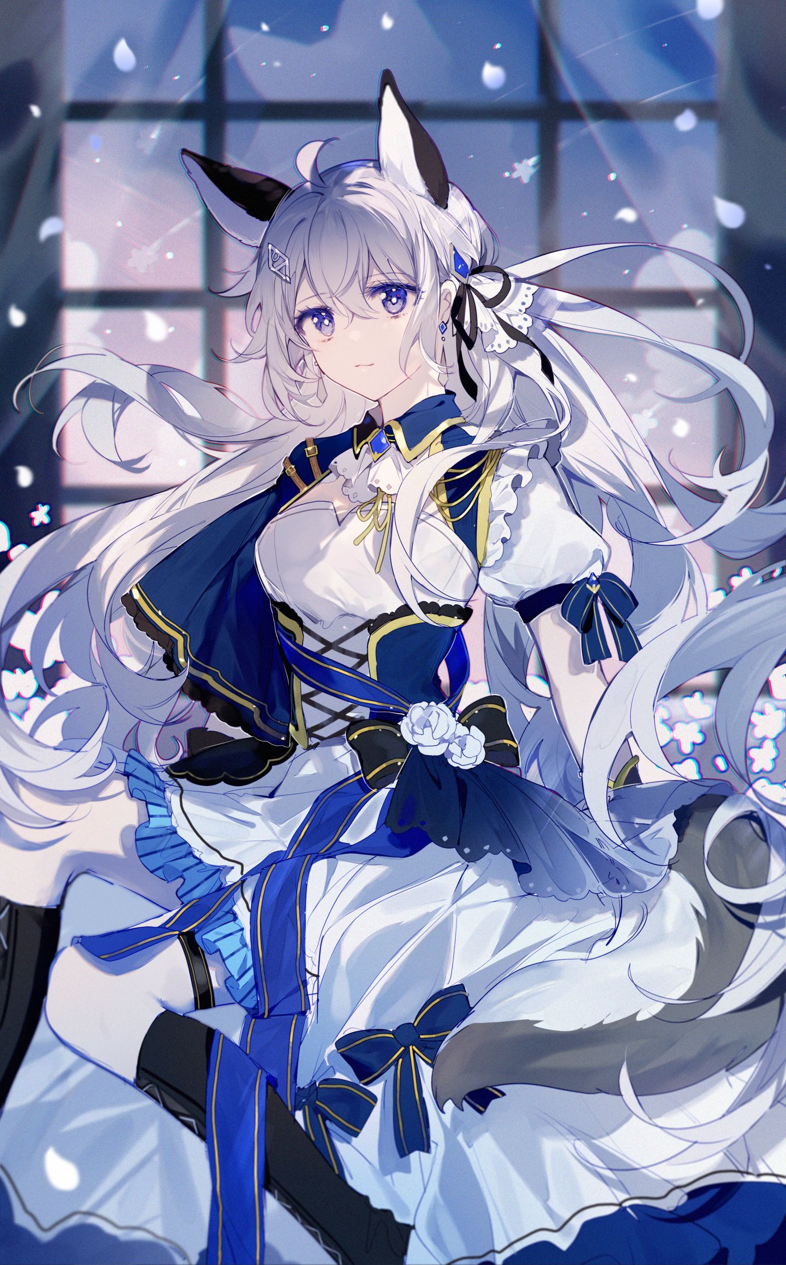 戌月插画图片壁纸