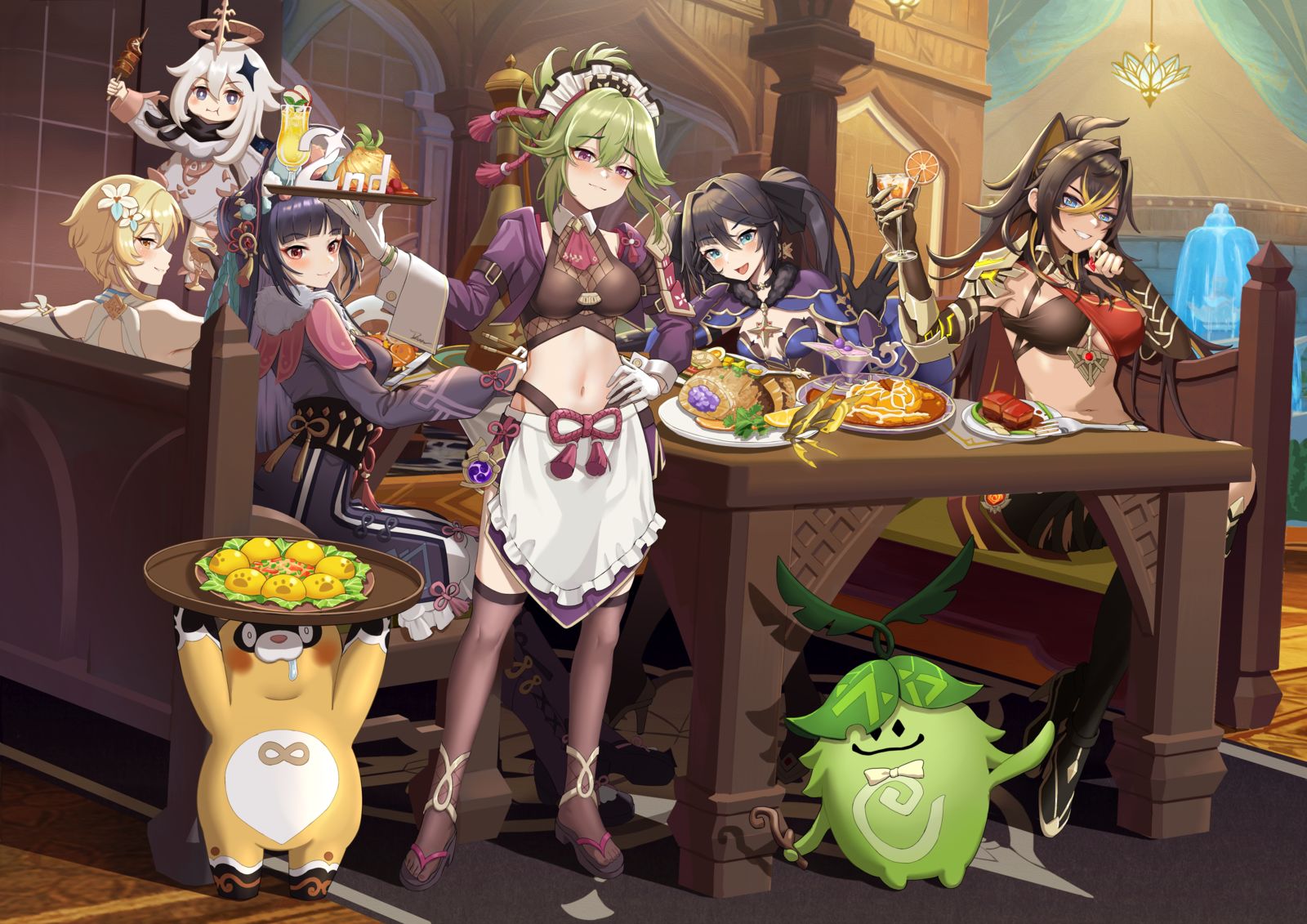 普斯帕咖啡馆的晚餐