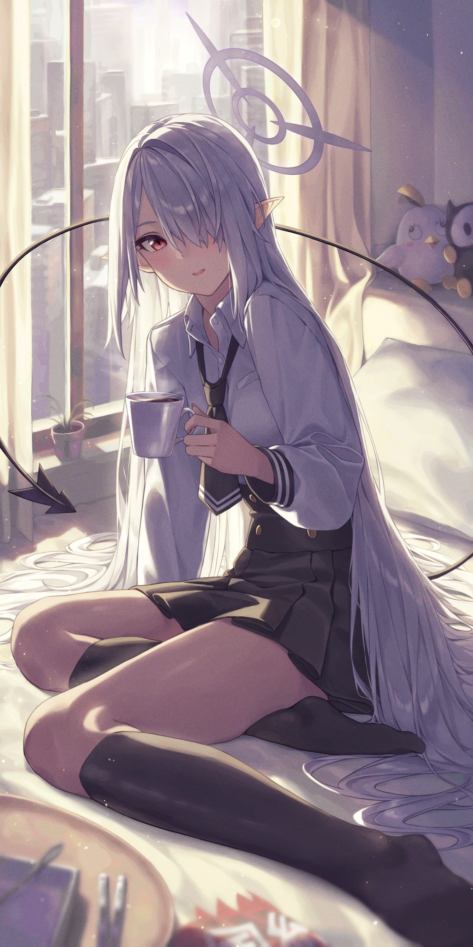 早上好，老师插画图片壁纸
