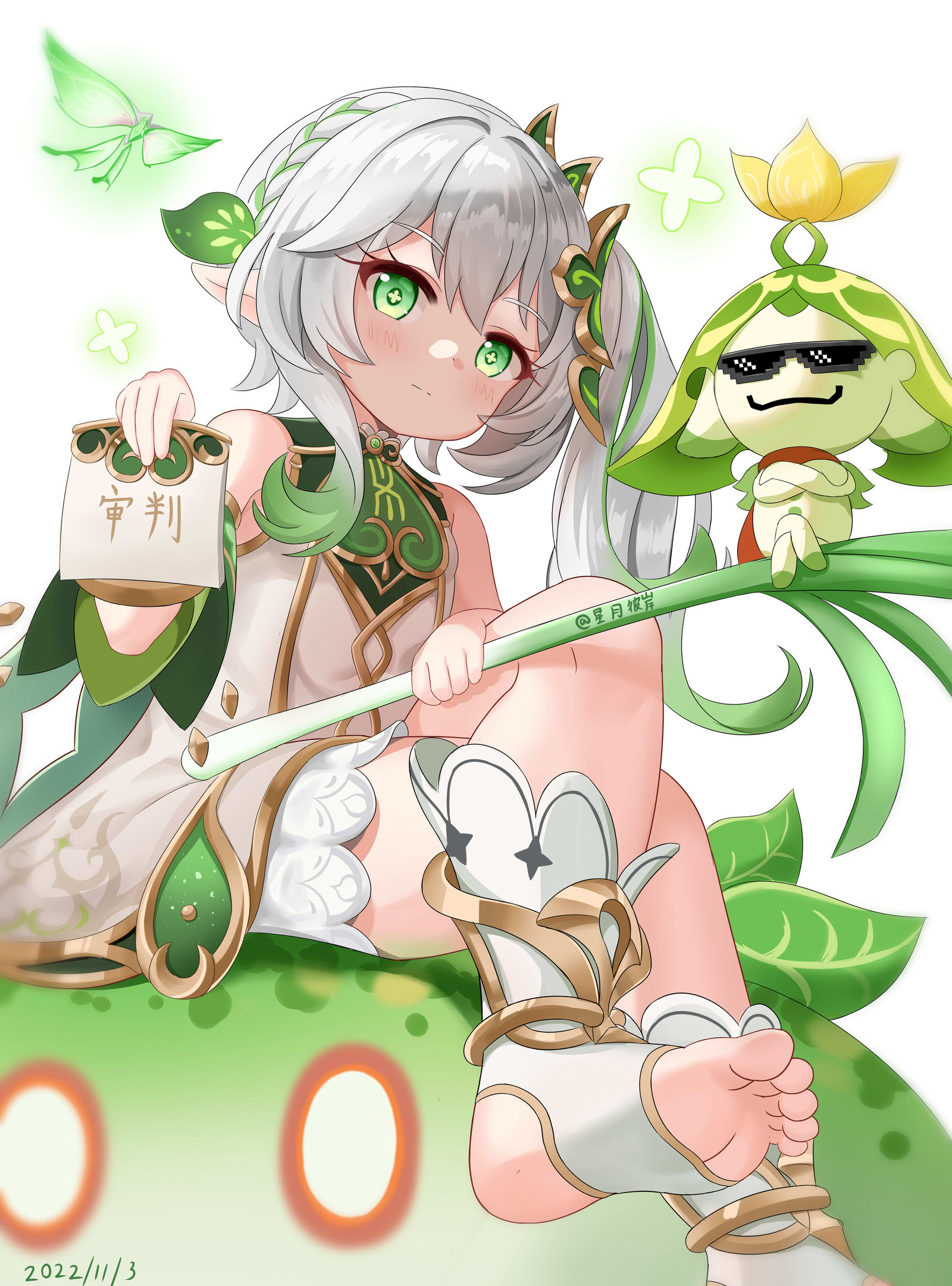 纳西妲的审判插画图片壁纸