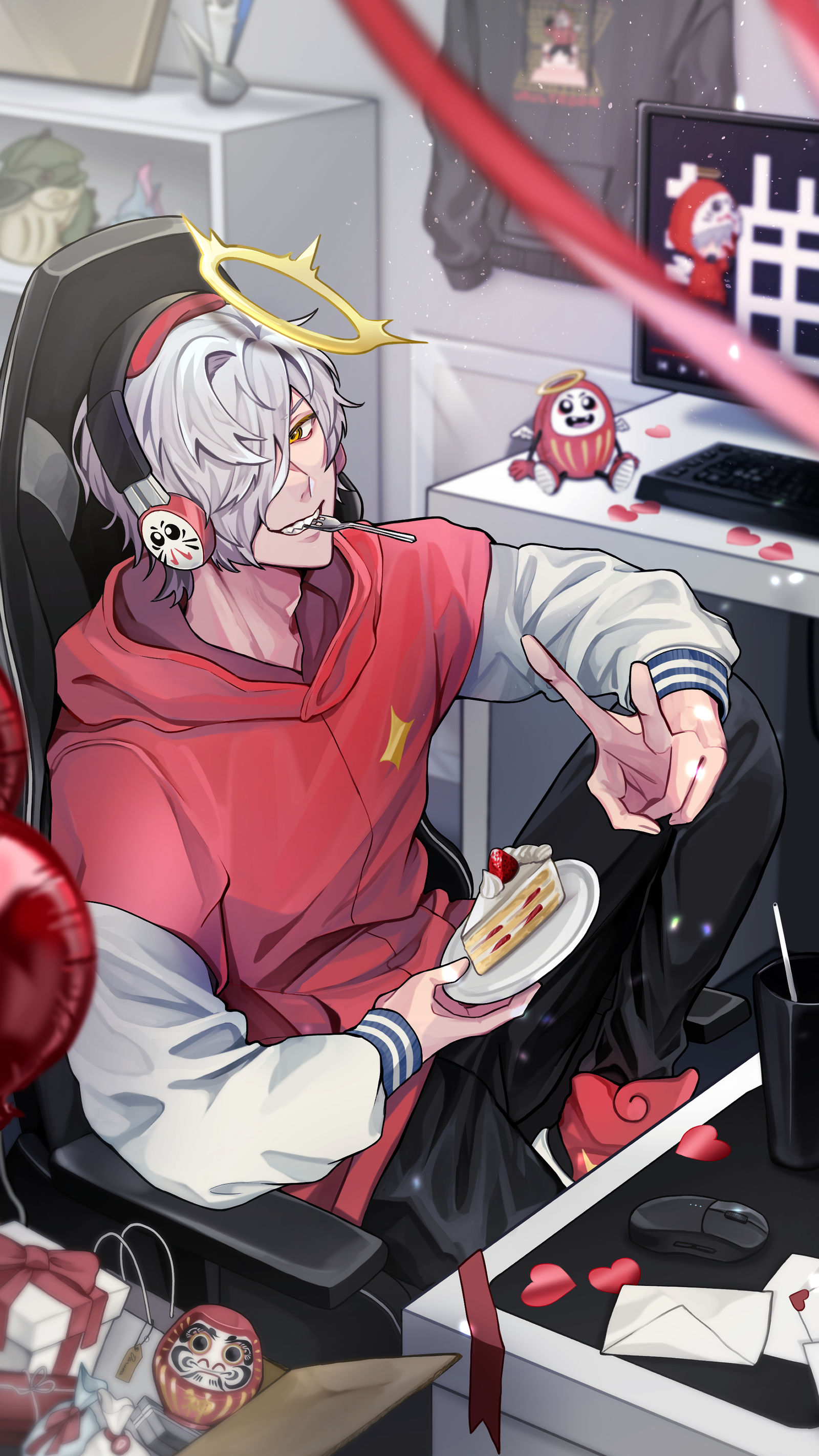 不倒翁诞生插画图片壁纸