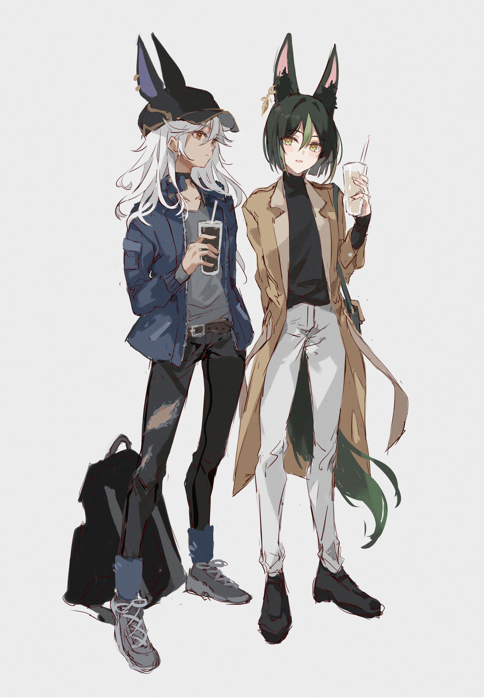 约会（？）插画图片壁纸