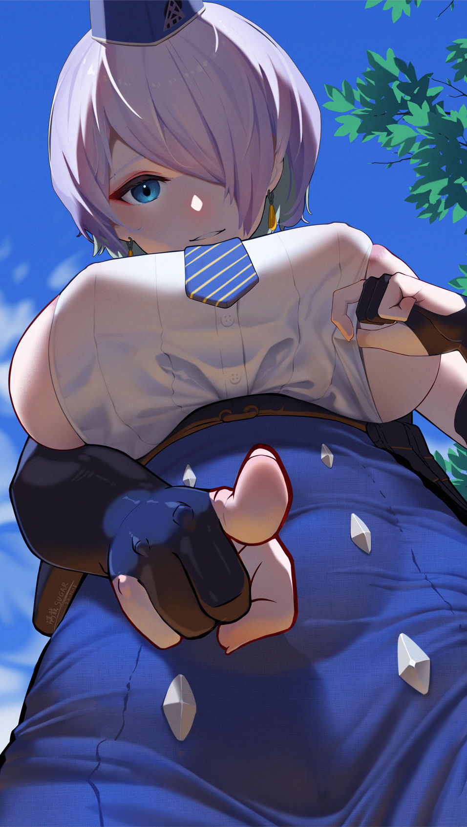 侧乳插画图片壁纸