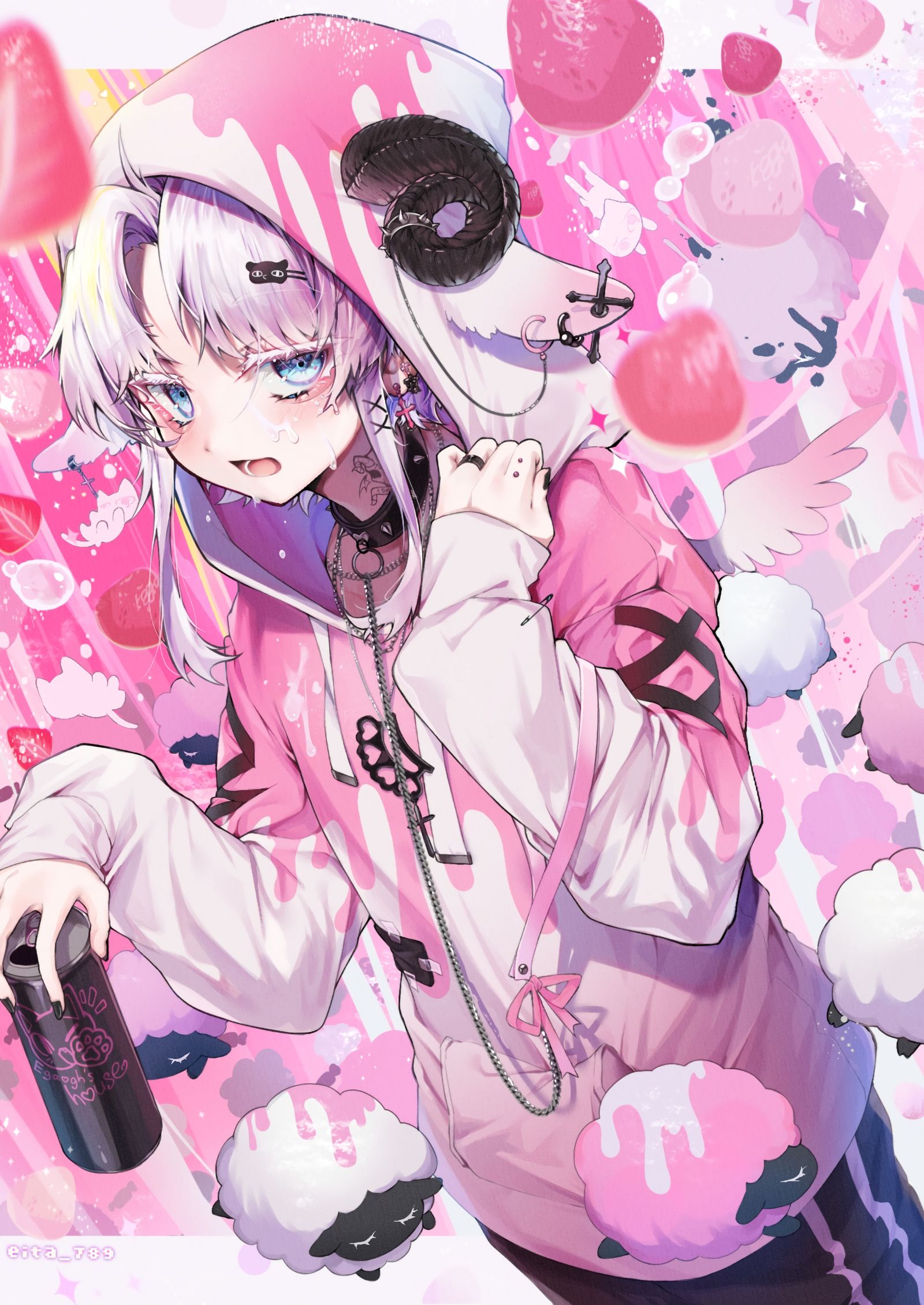 羊-病みかわいいぬいぐるみ