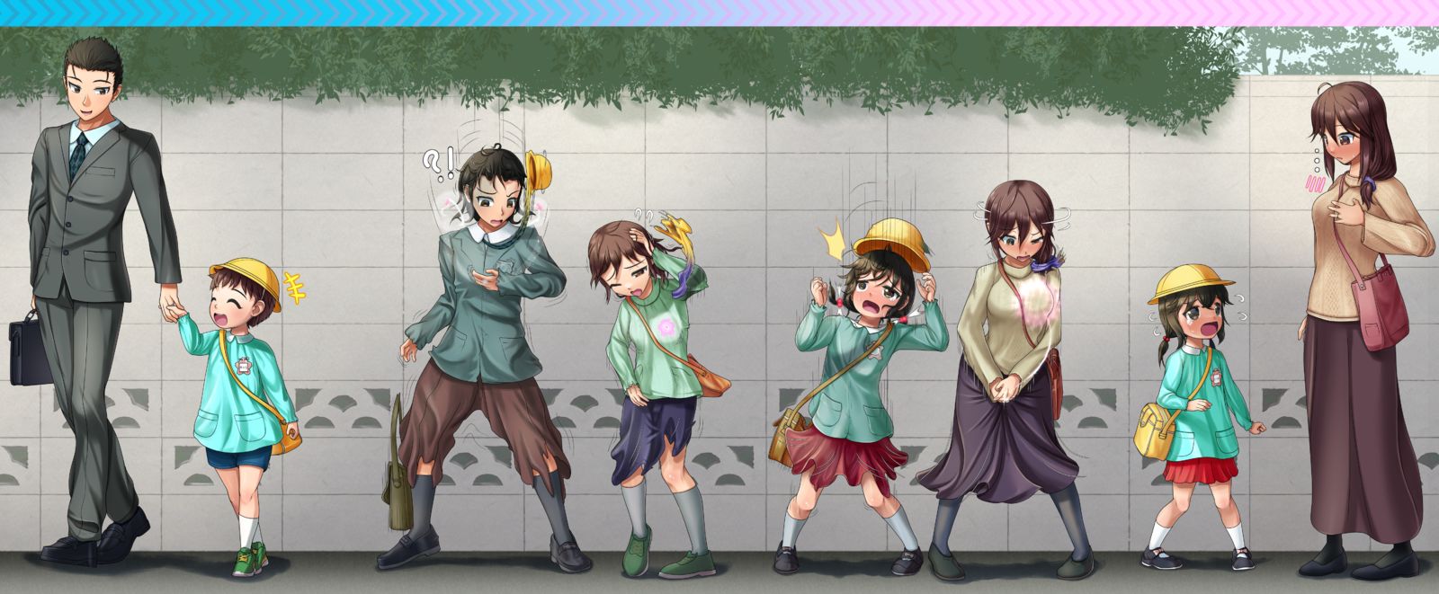 上幼儿园的父亲和儿子变成女儿和母亲的年龄逆转TS序列