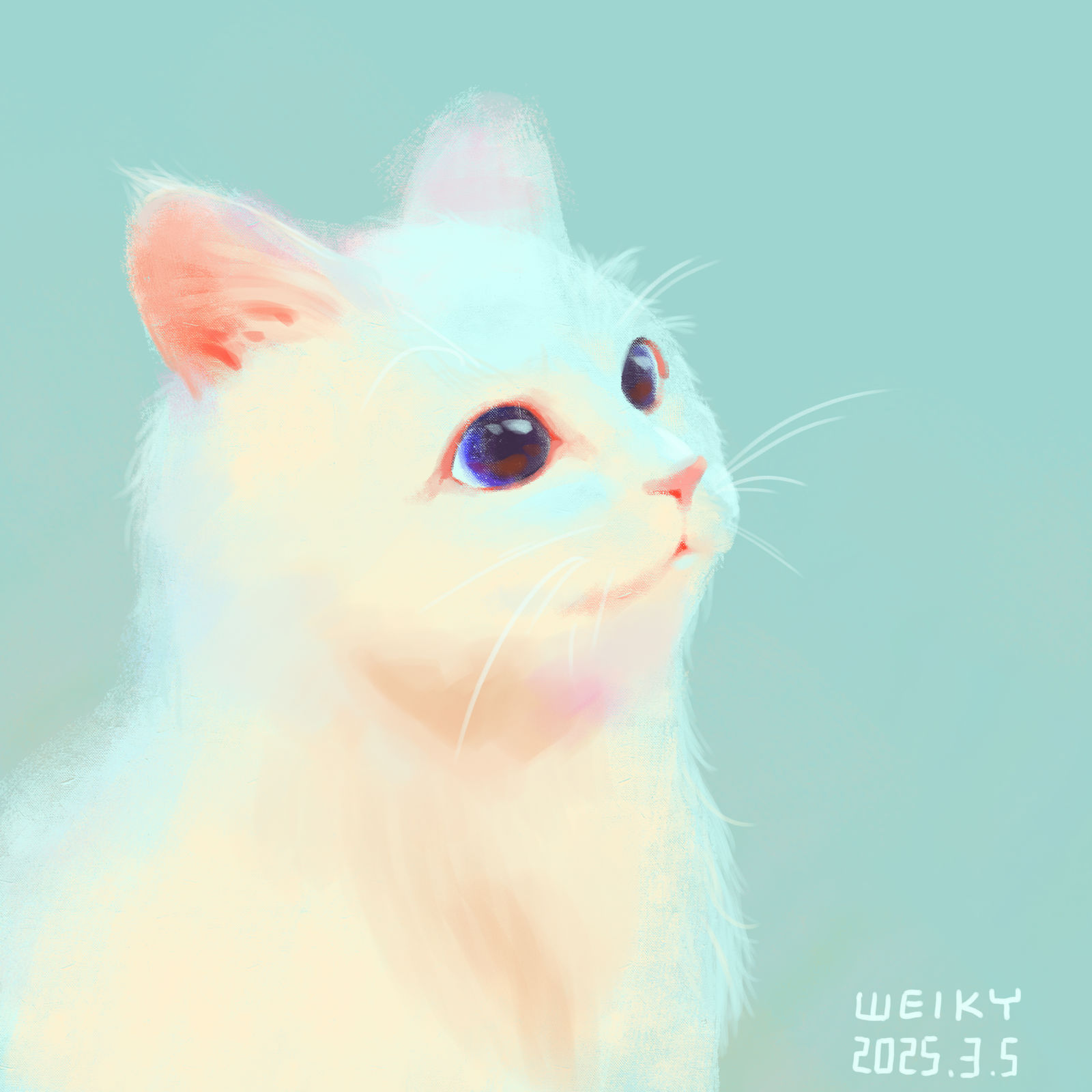 小猫厚涂头像