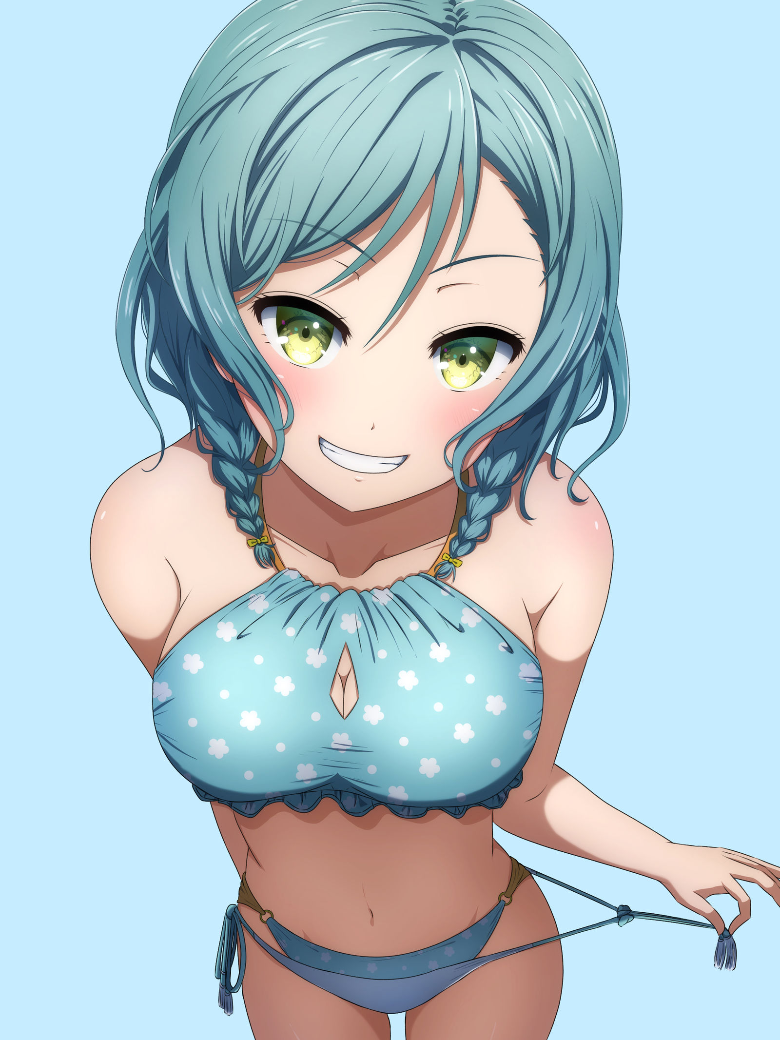 水着日菜插画图片壁纸