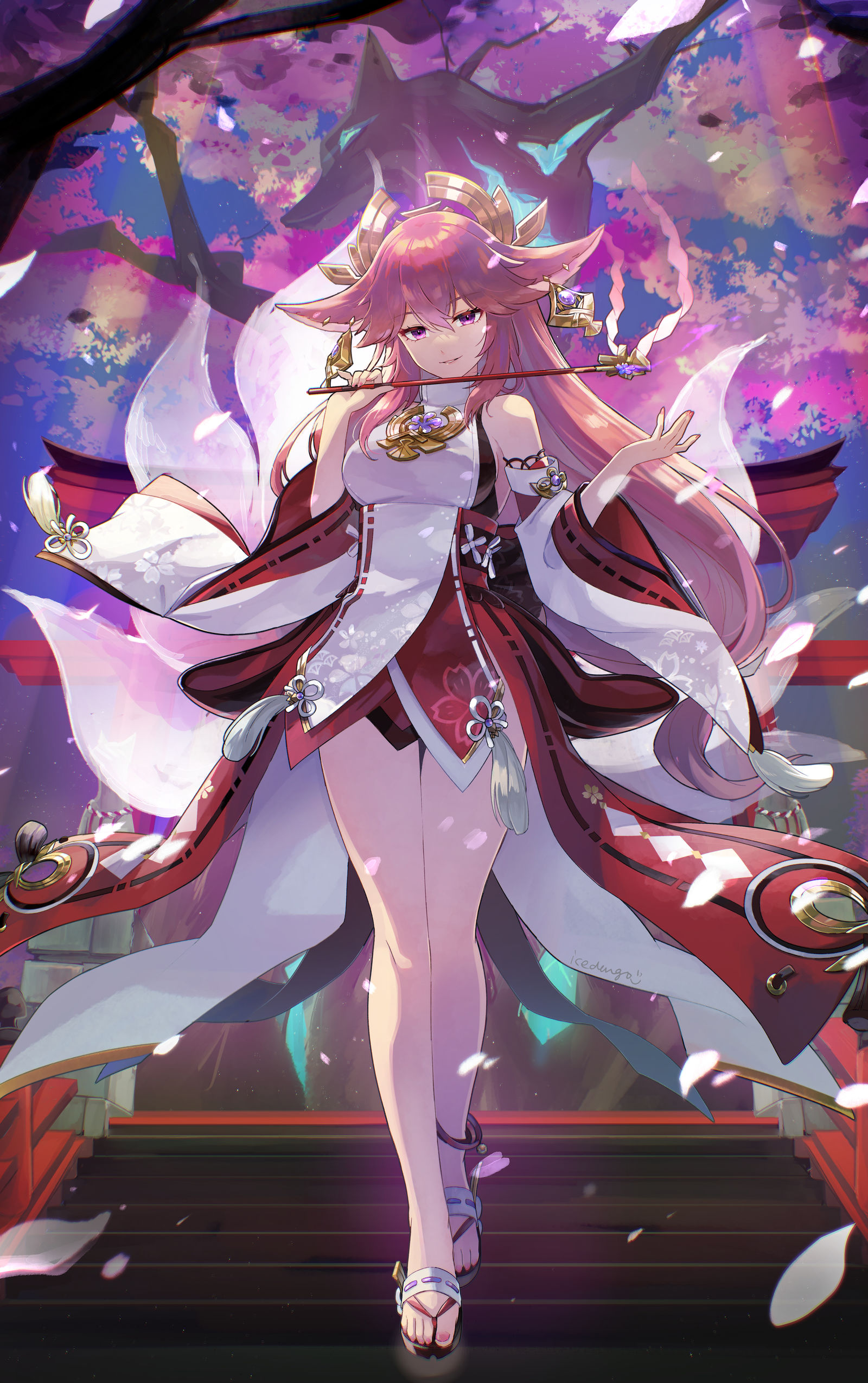 Yae Miko插画图片壁纸