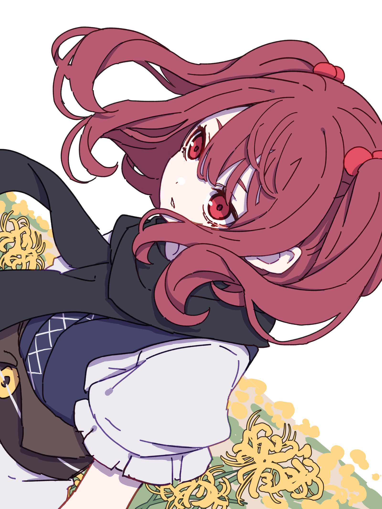 黄色的曼珠沙华插画图片壁纸