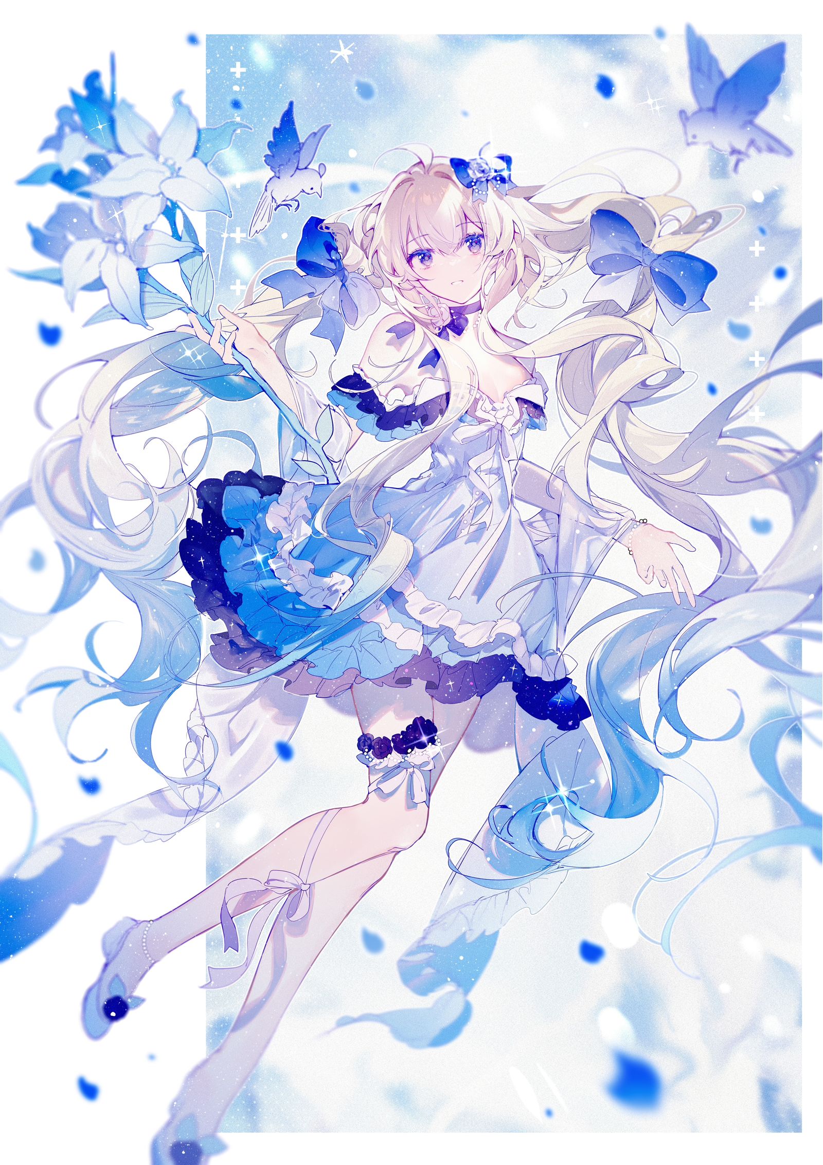 blue插画图片壁纸