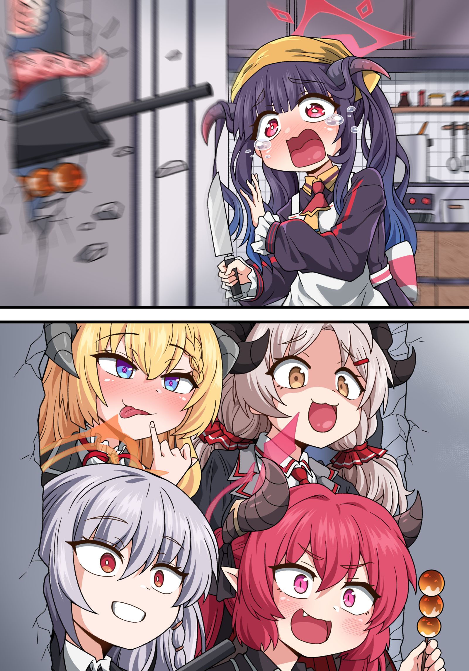 美食研究会来了！插画图片壁纸