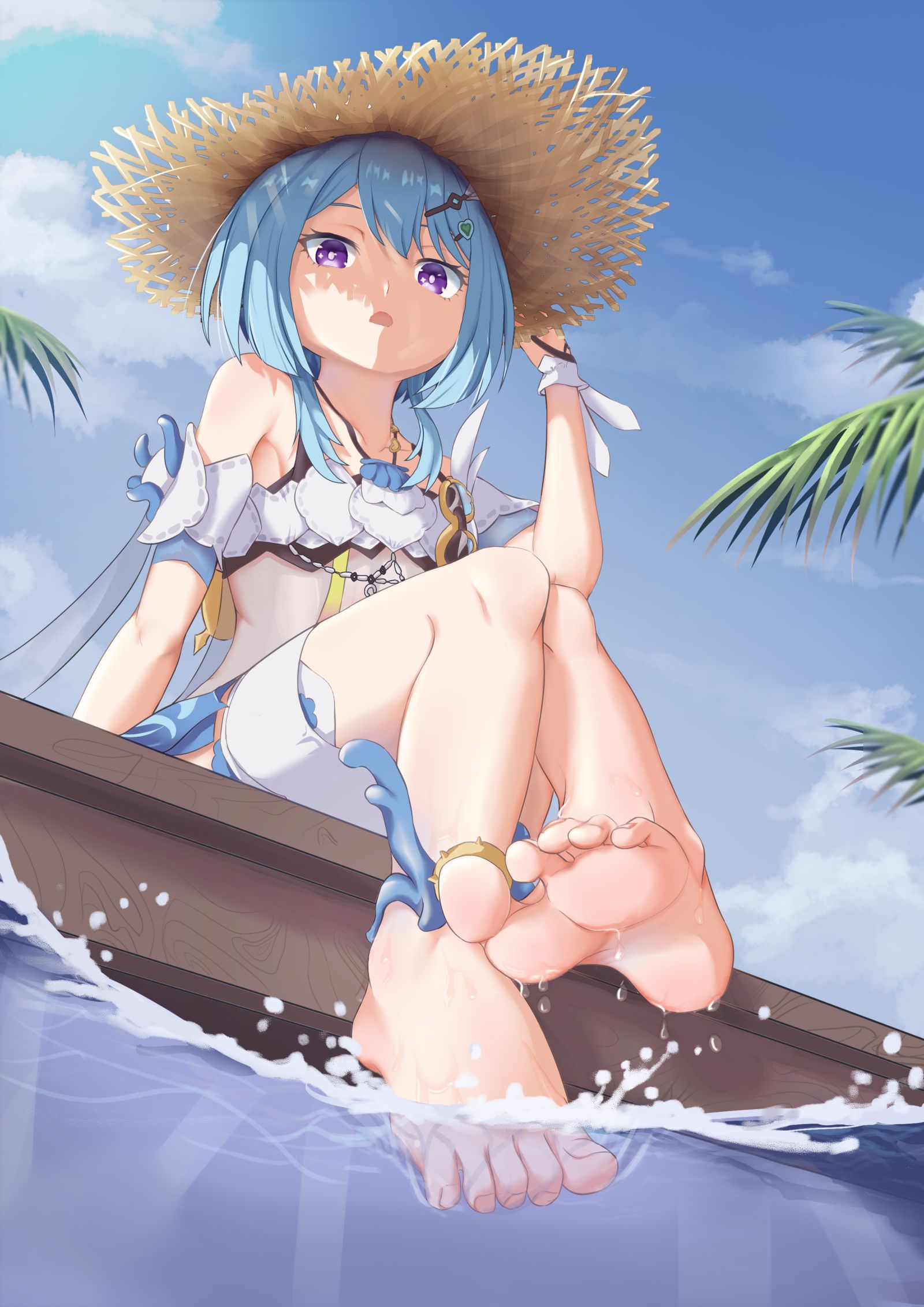 夏装格蕾修！！插画图片壁纸
