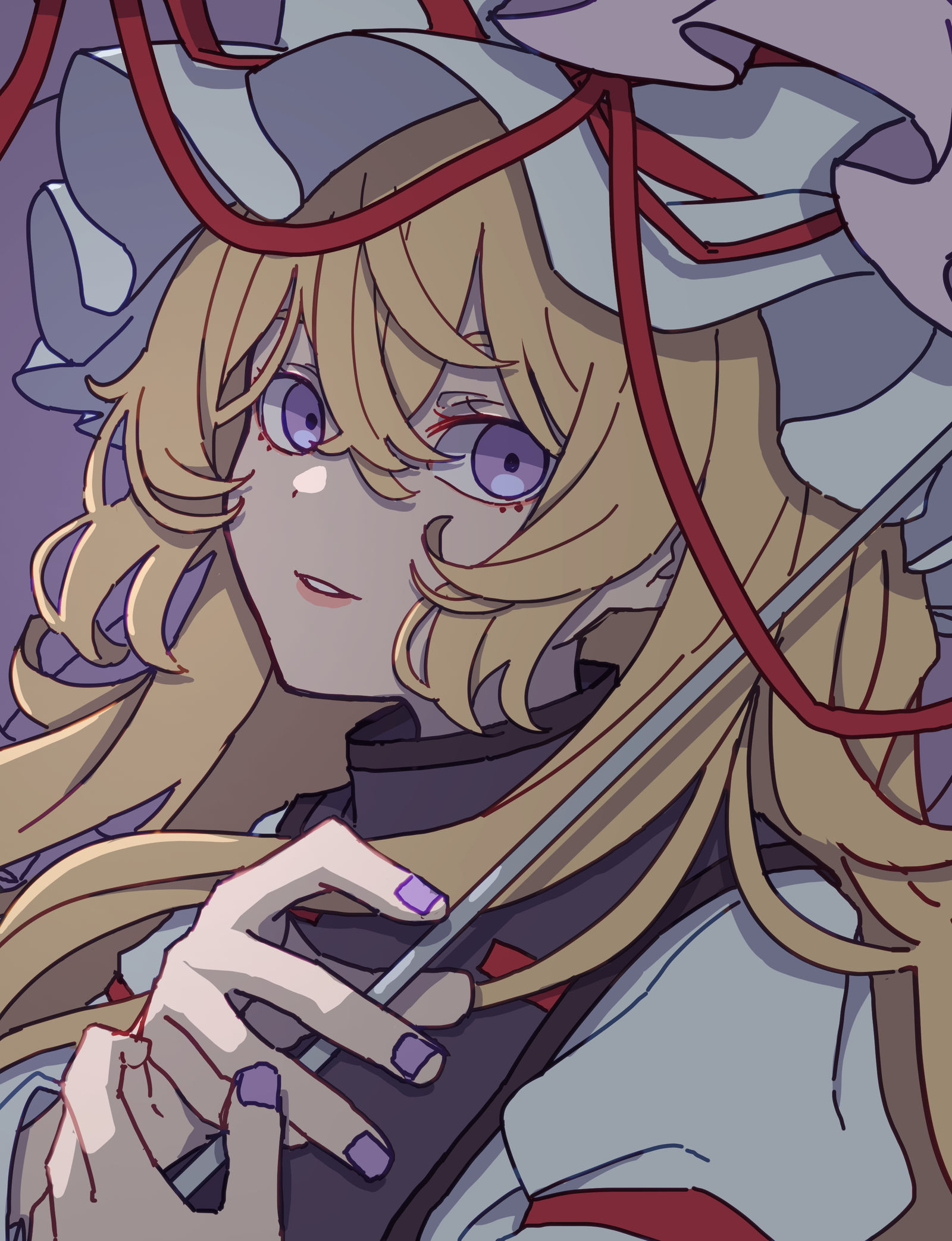 八雲紫插画图片壁纸