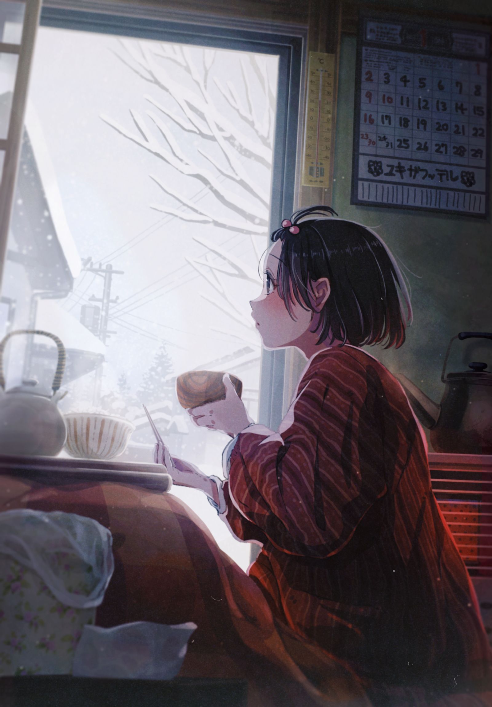 雪天-原创冬季