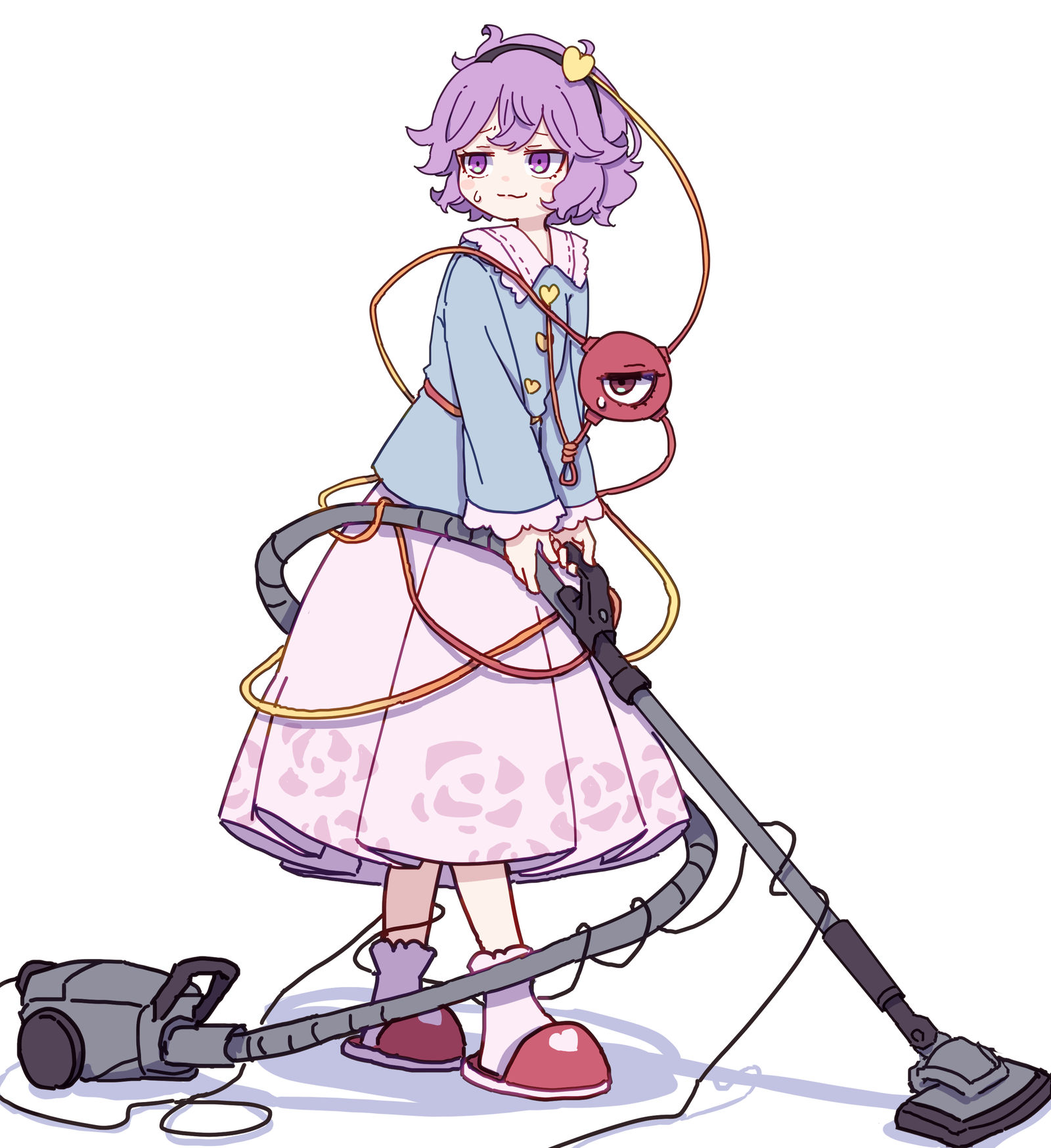 电线缠绕插画图片壁纸