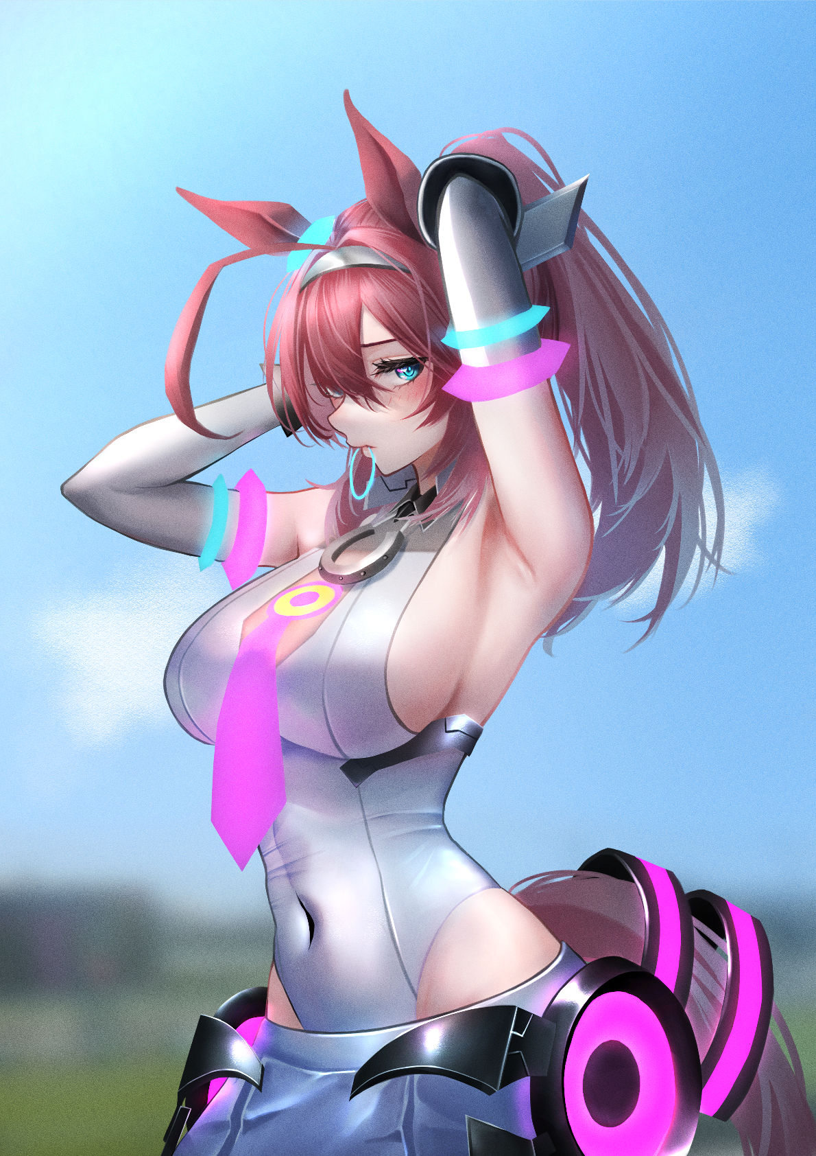 马尾辫插画图片壁纸