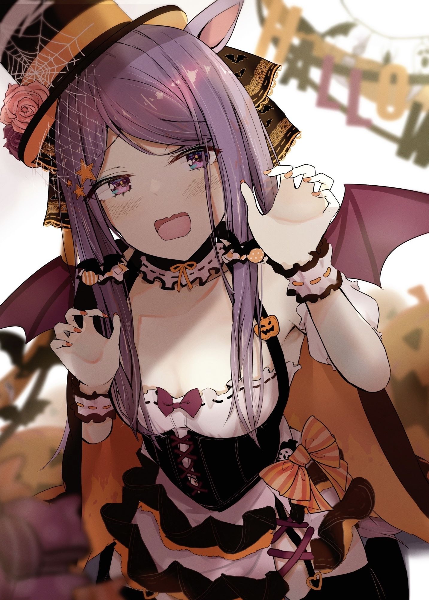 “喂……不给我点心的话，我会恶作剧的…‼︎」插画图片壁纸