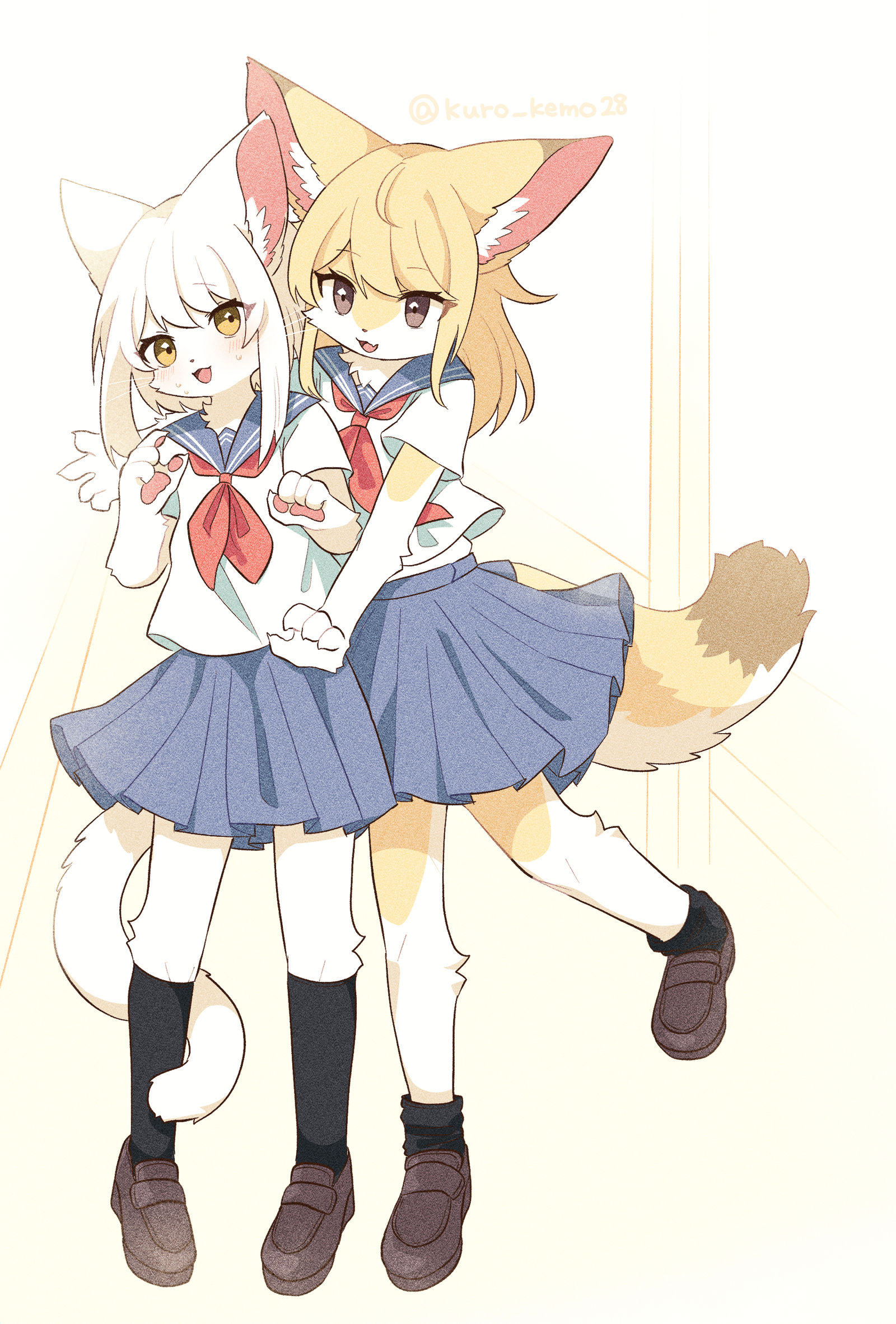 一起回去。插画图片壁纸