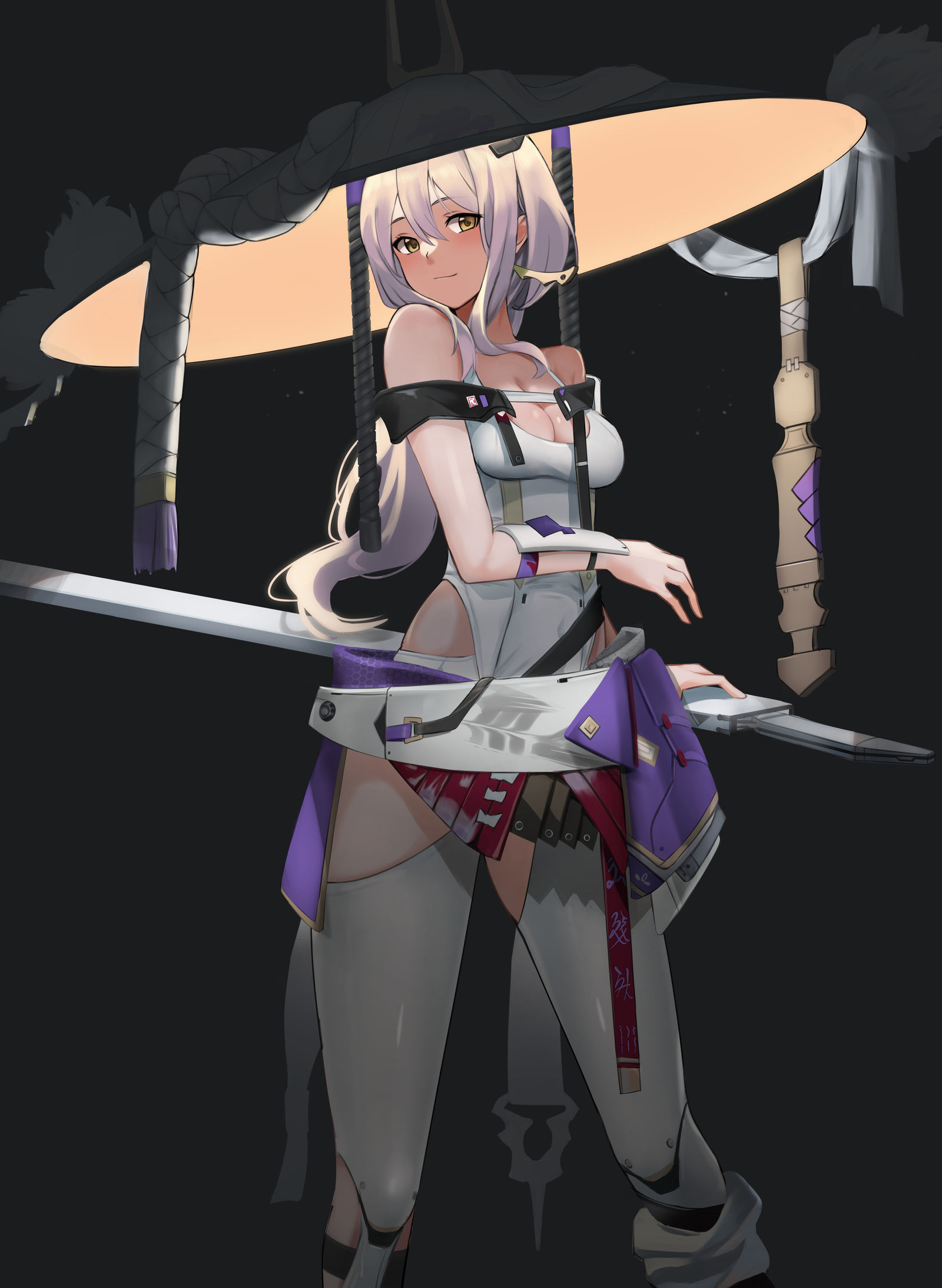 胜利女神：NIKKE-红莲插画图片壁纸
