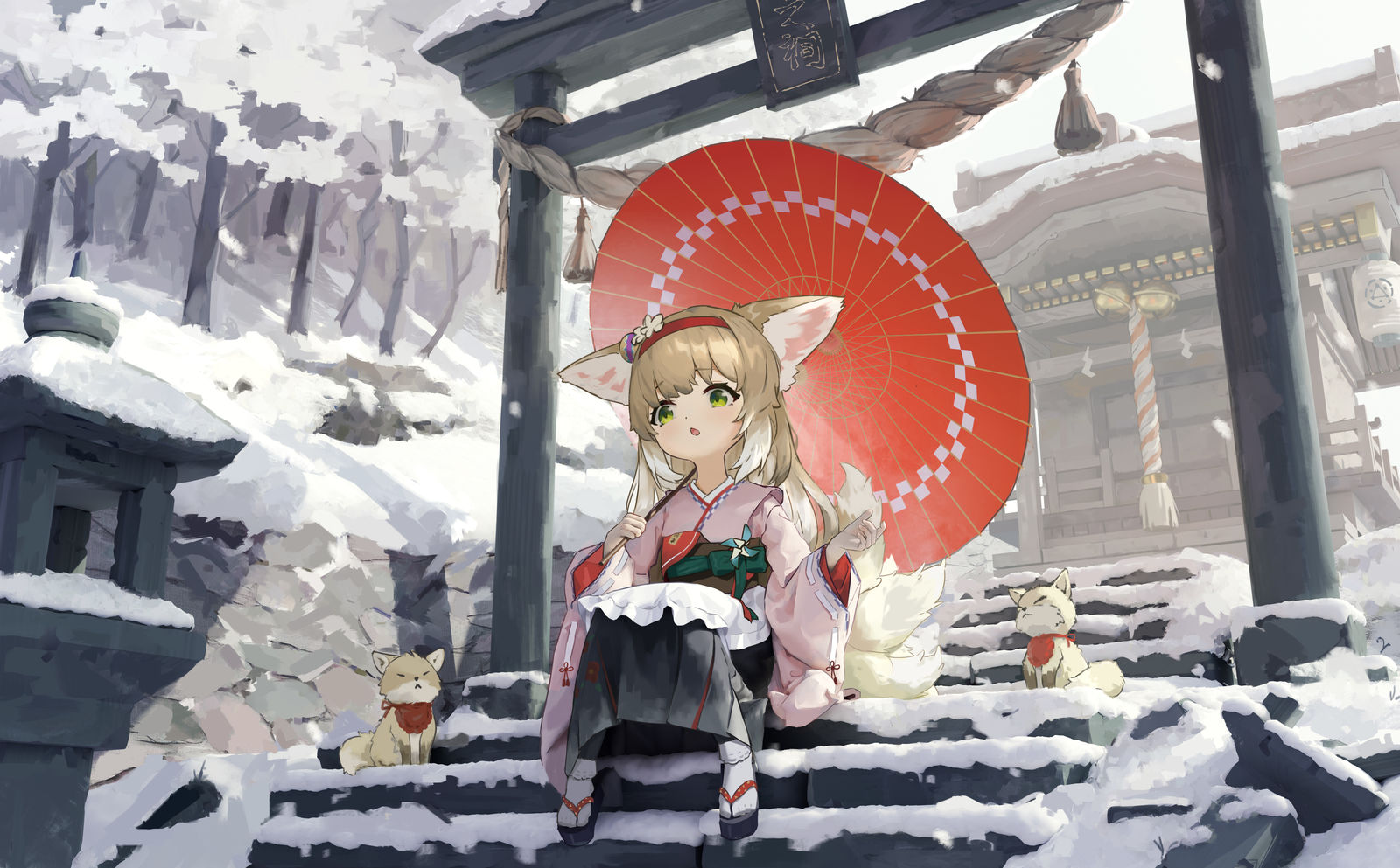 铃兰插画图片壁纸