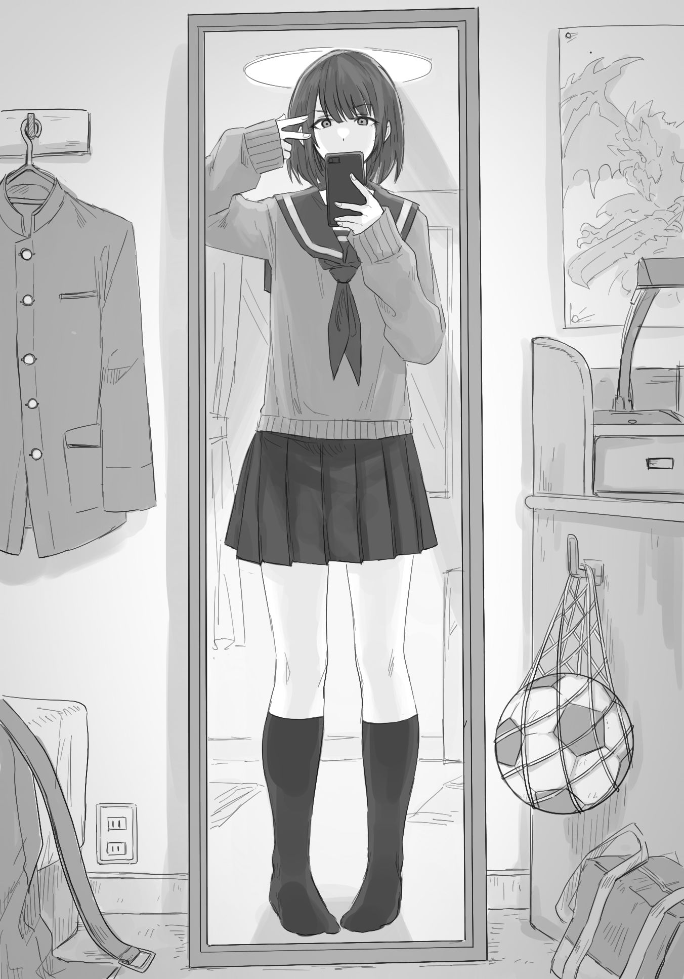 是女生（）插画图片壁纸