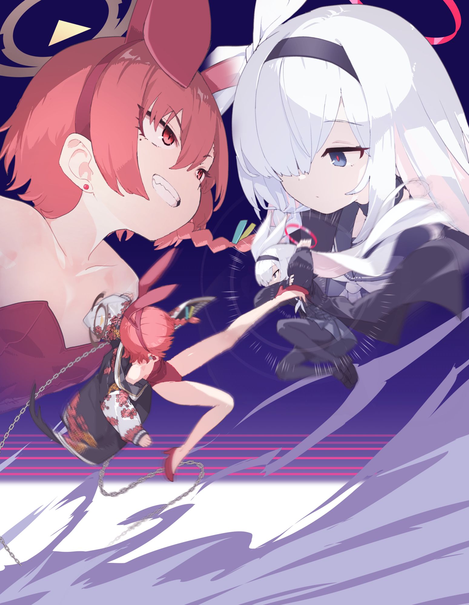 “怎么了，后辈！已经累了吗？”“还可以……”