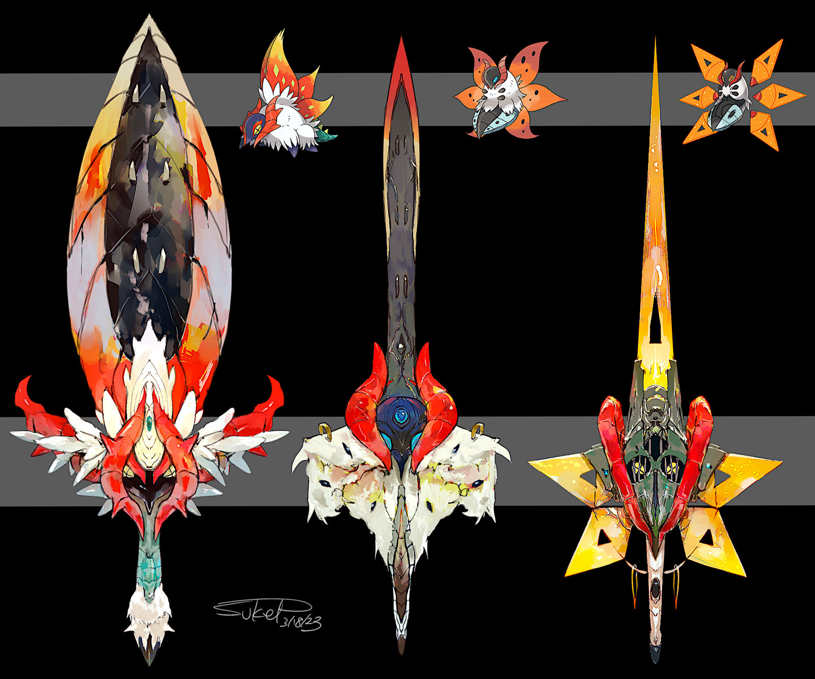 龙之龙的双手剑-チヲハウハネウルガモス
