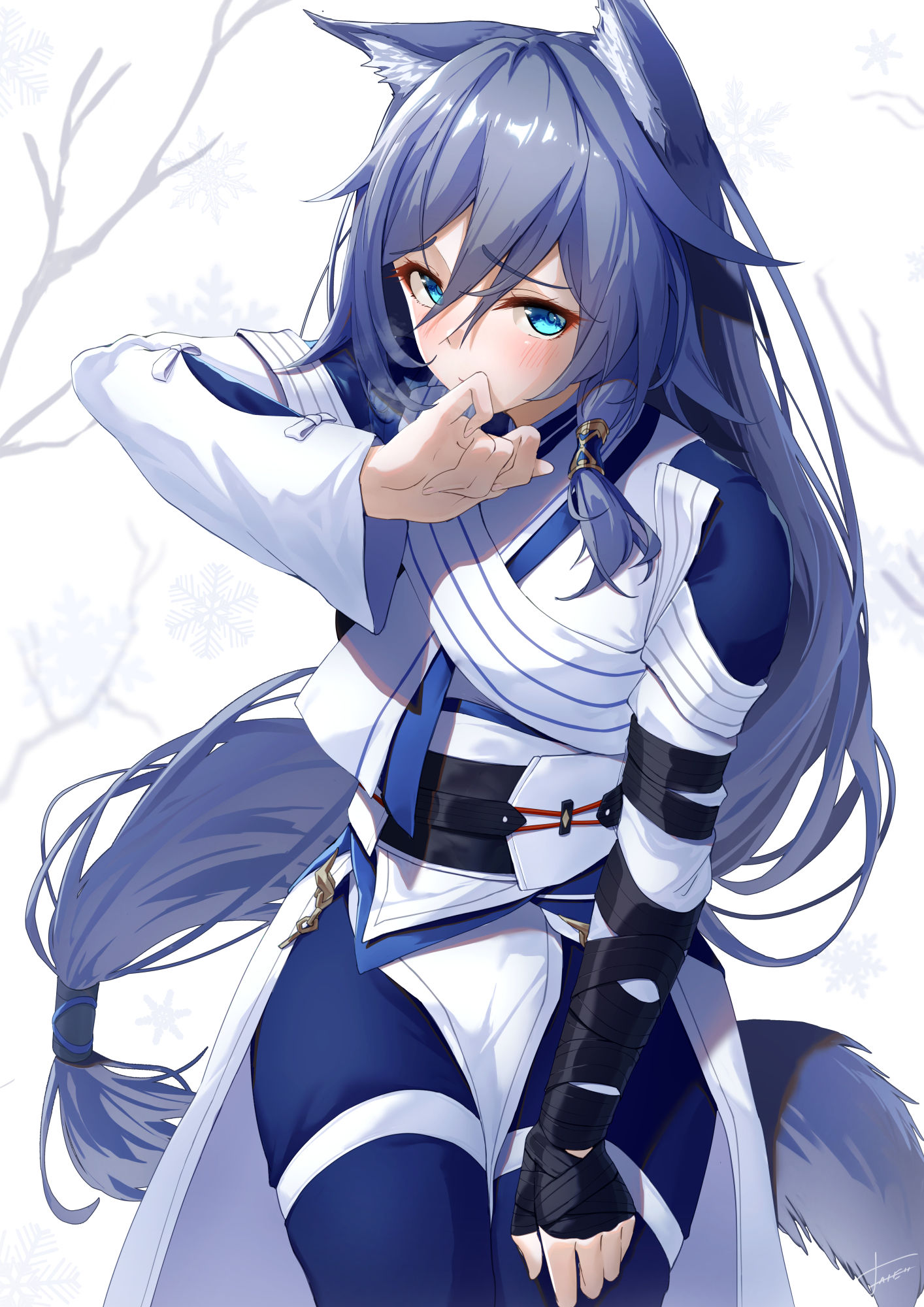 “～フカ～”插画图片壁纸