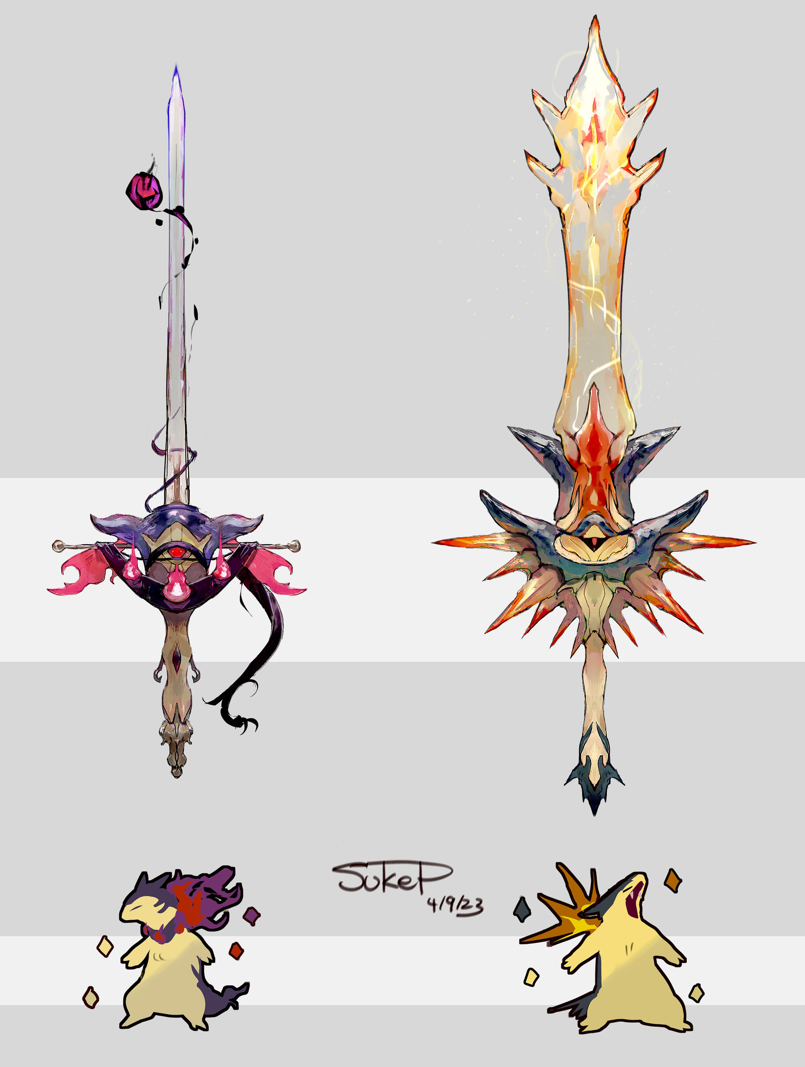 口袋妖怪的武器化插画图片壁纸