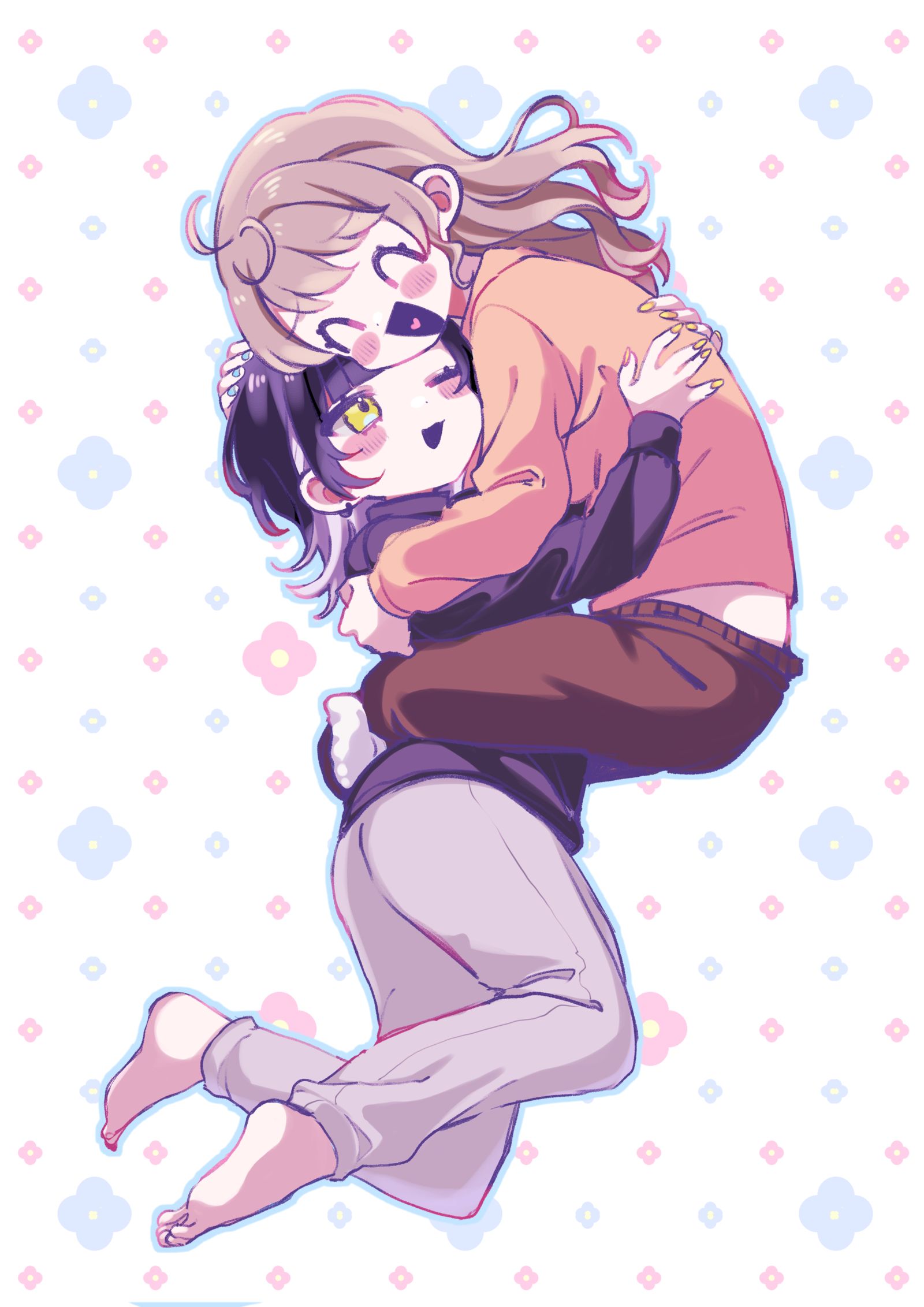 【小春与凑】BIG LOVE插画图片壁纸