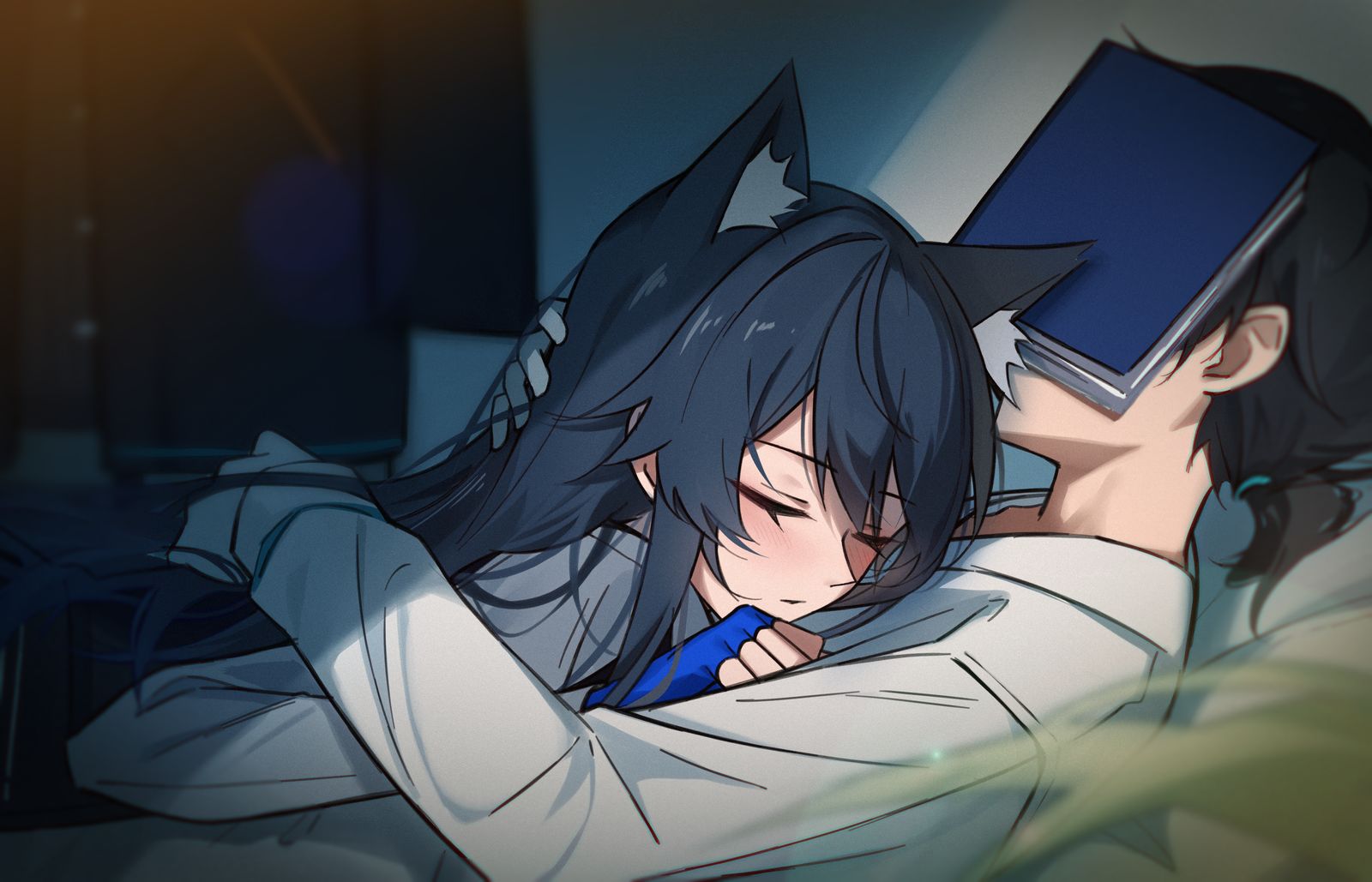 一起睡吧。插画图片壁纸