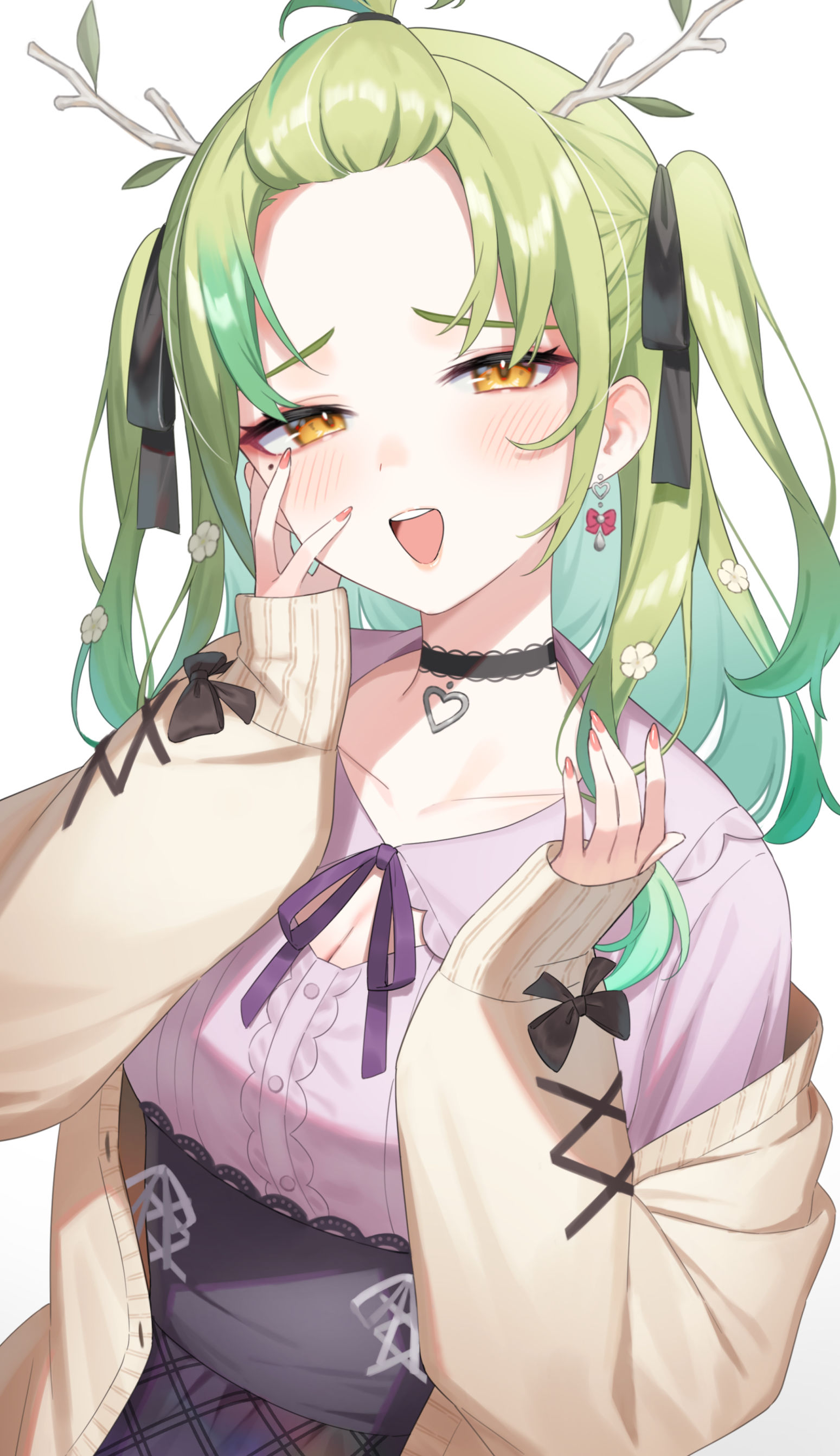 额头插画图片壁纸