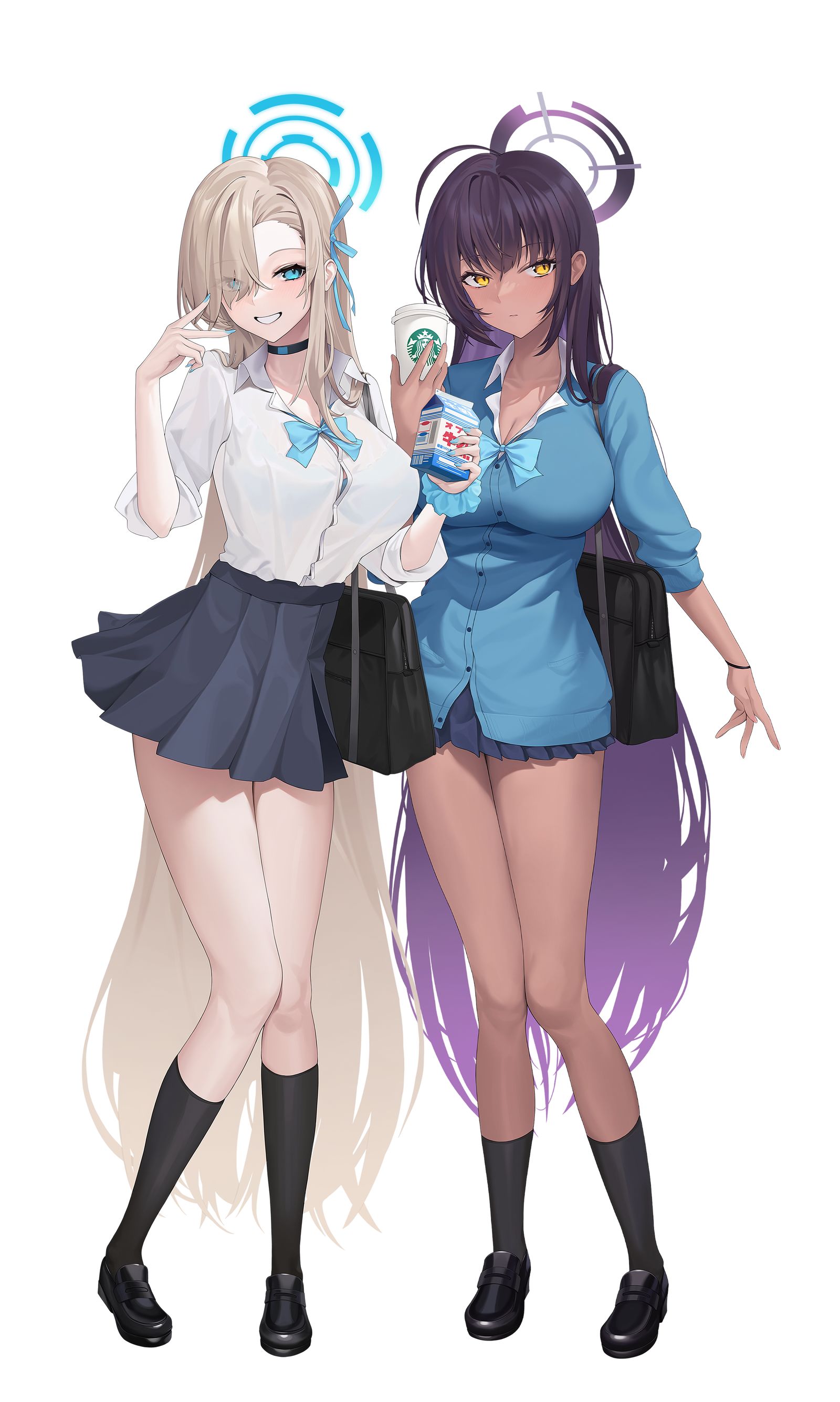 姉妹插画图片壁纸