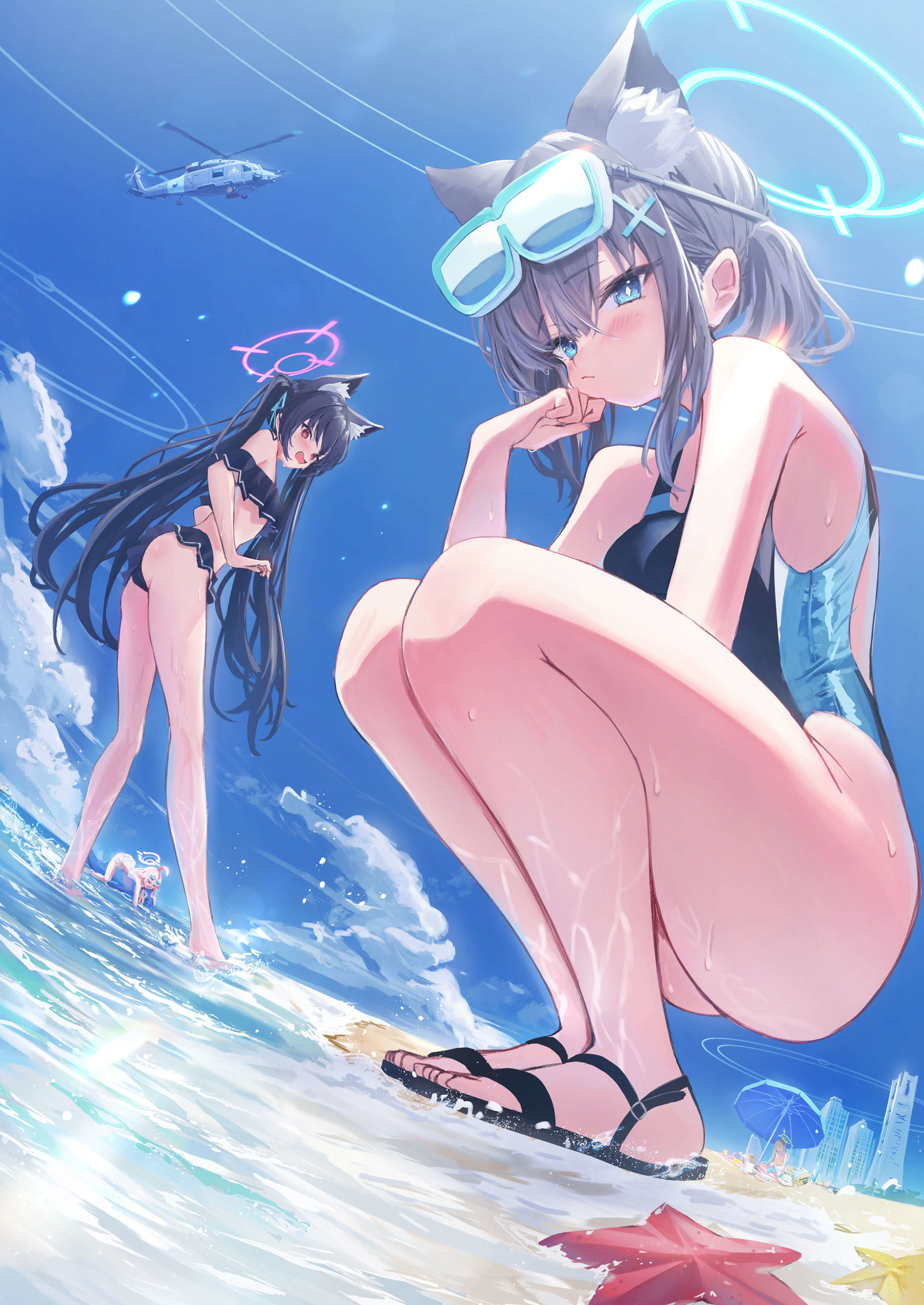 泳衣阿比多斯插画图片壁纸