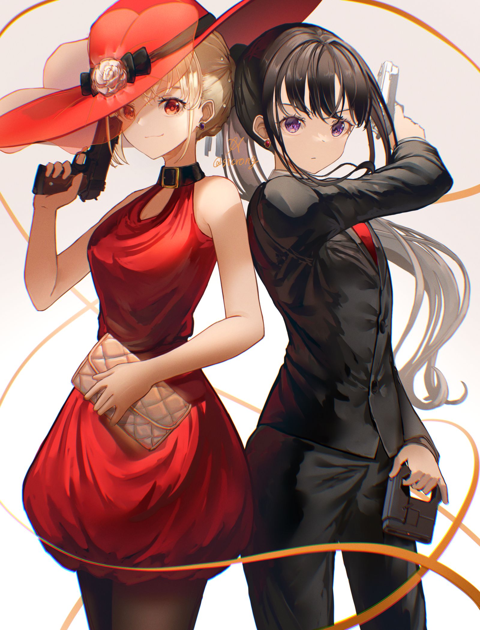 山葵理子&蒲烧太郎插画图片壁纸