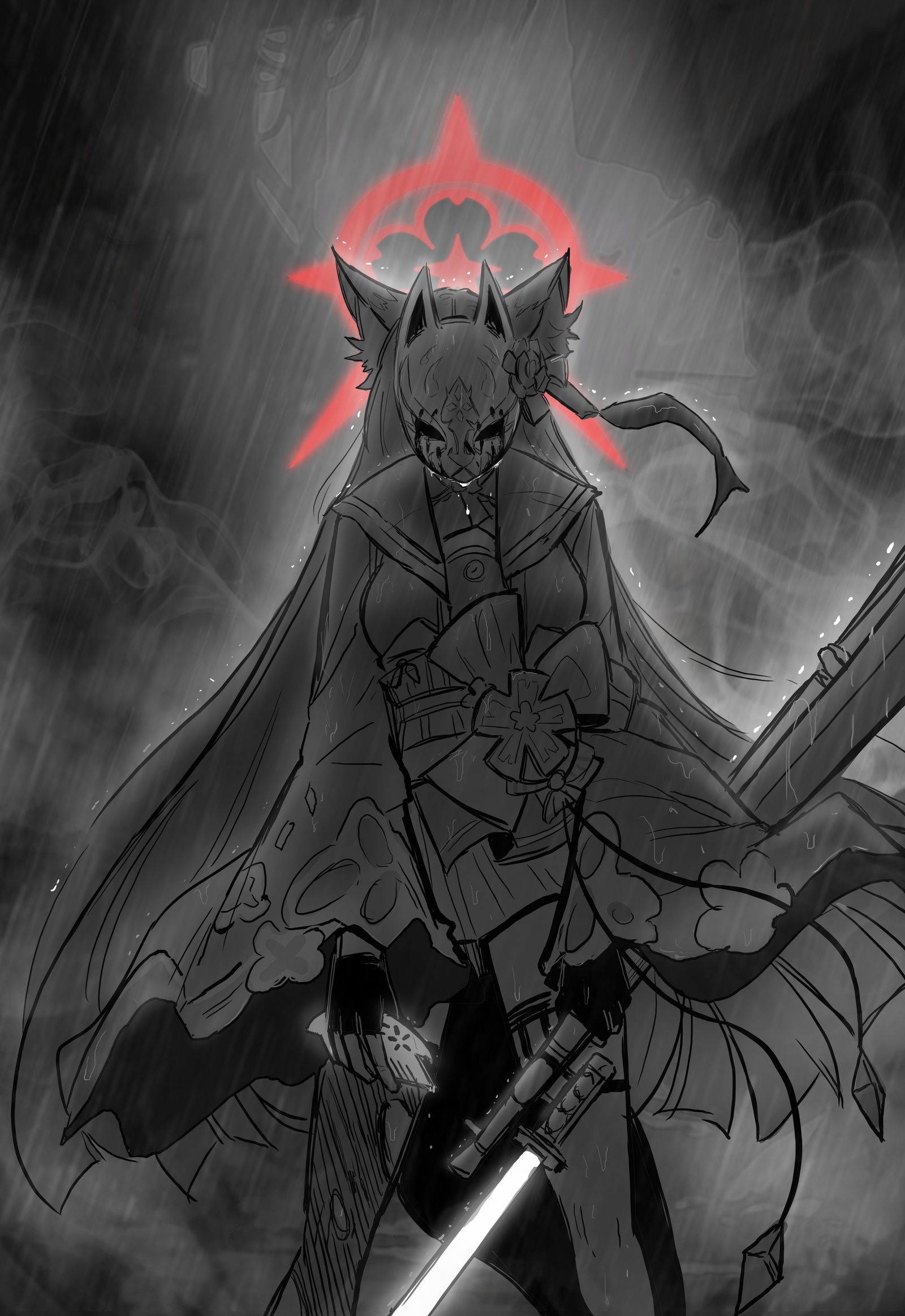 灾厄的狐狸插画图片壁纸