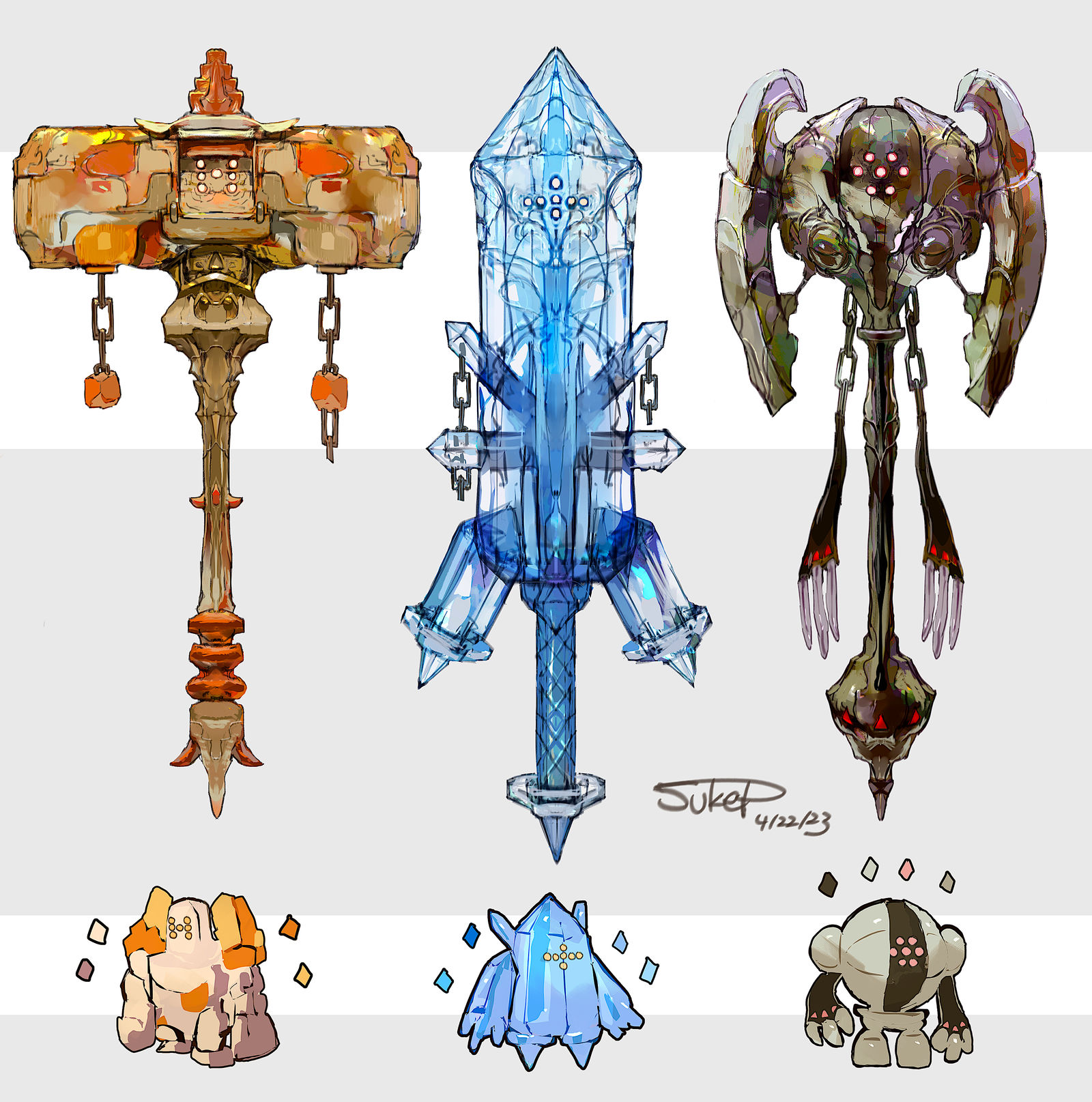 收银员锁/收银员冰/收银员的武器化（口袋妖怪）插画图片壁纸